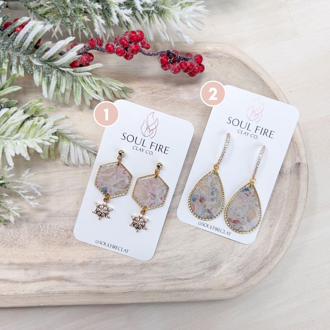 Marble Statement Earrings
