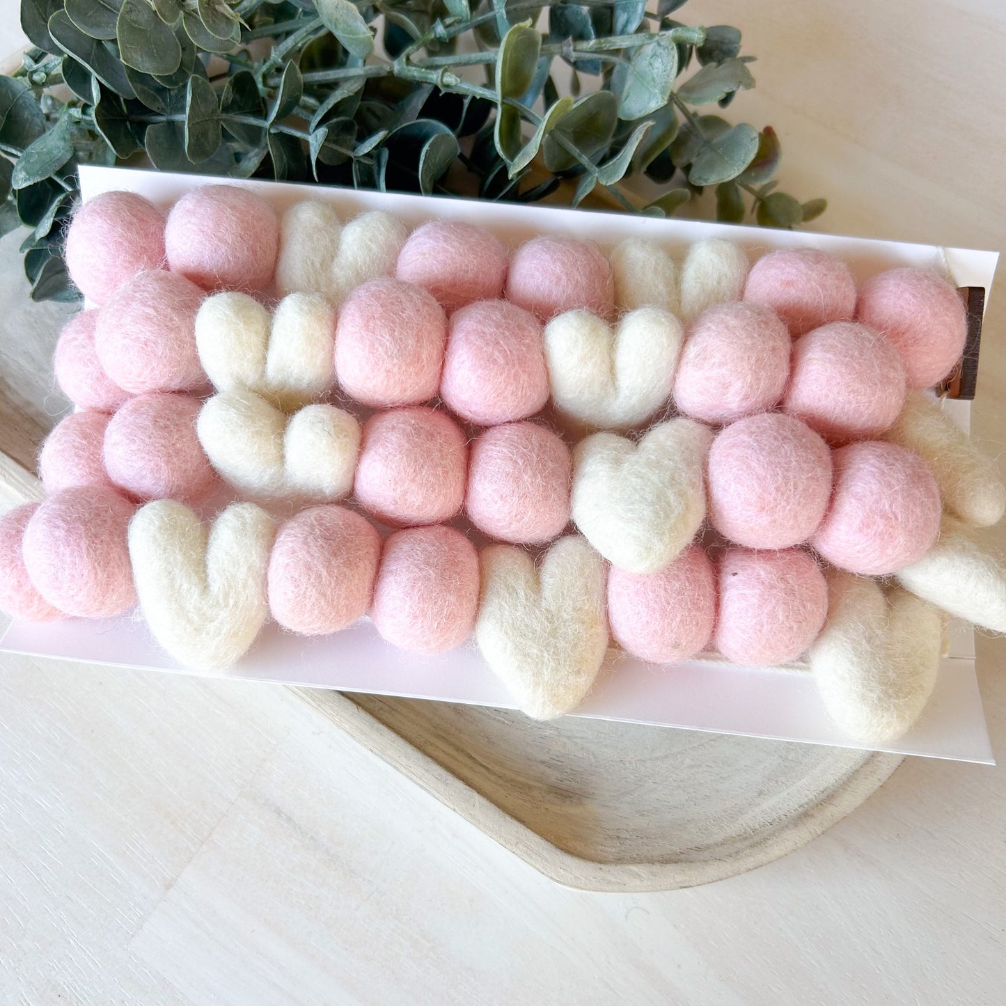 White Hearts & Pink Garland