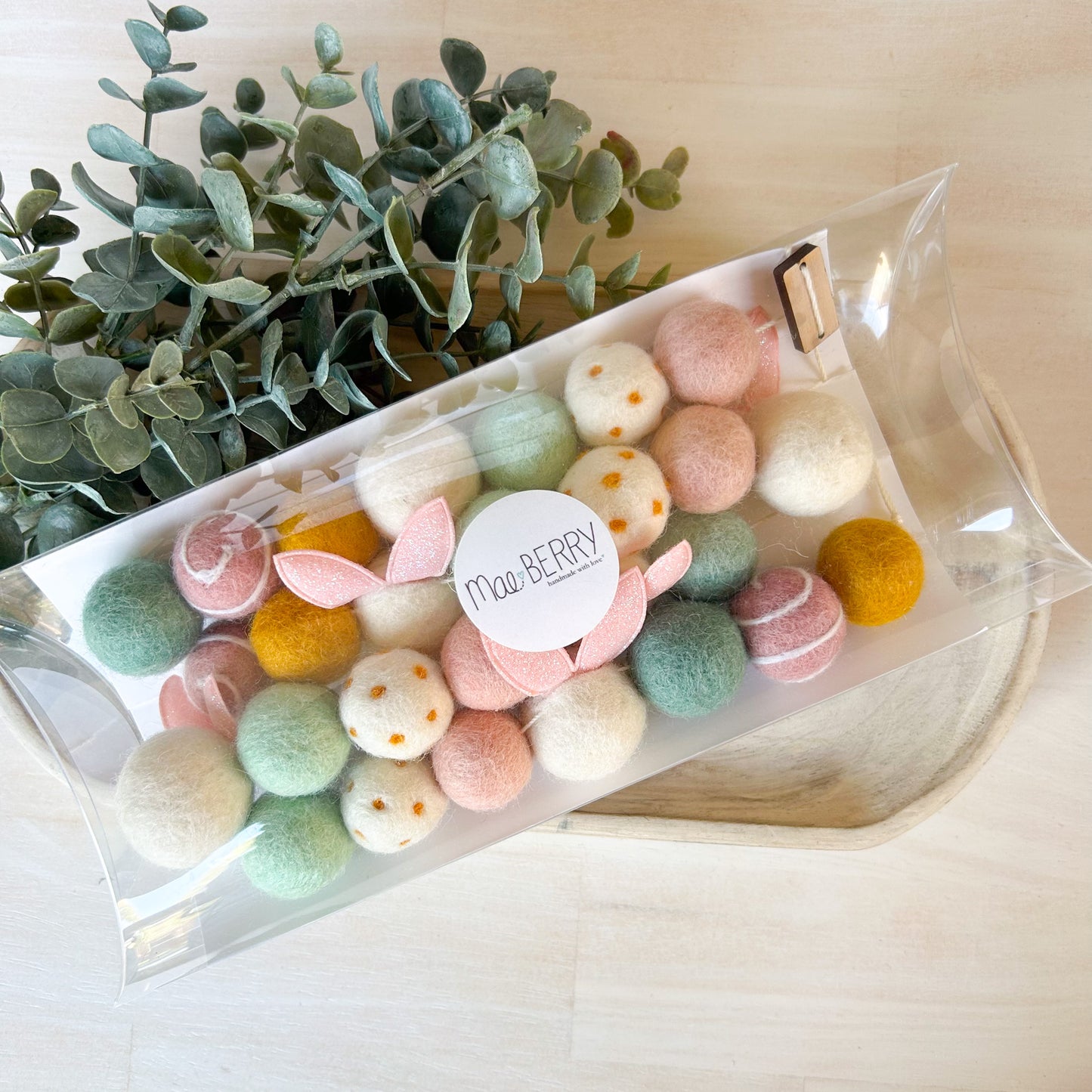 Pink, Yellow & Mint Bunnies Garland