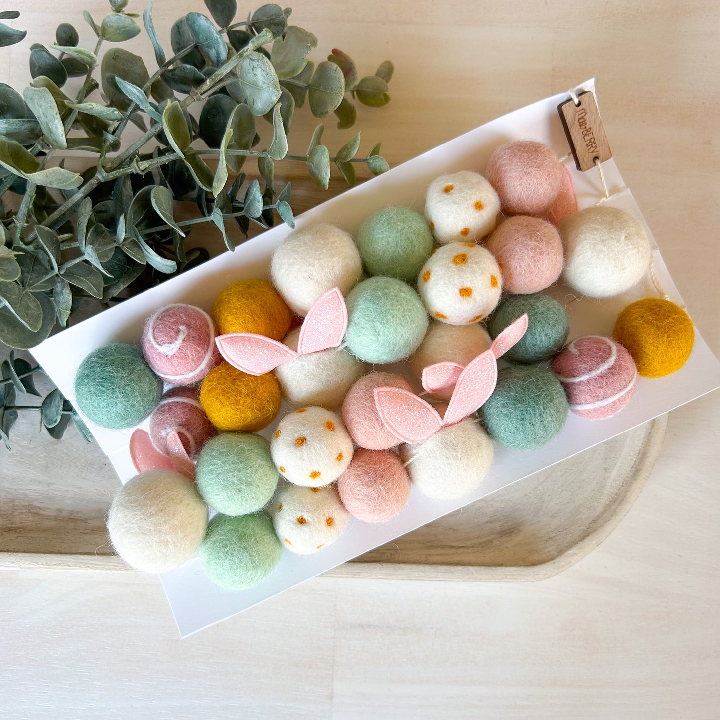 Pink, Yellow & Mint Bunnies Garland