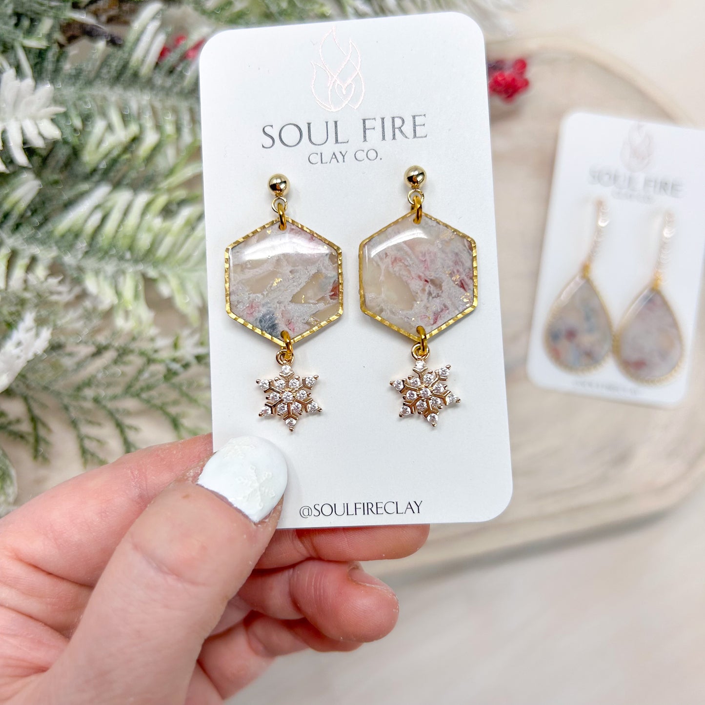 Marble Statement Earrings