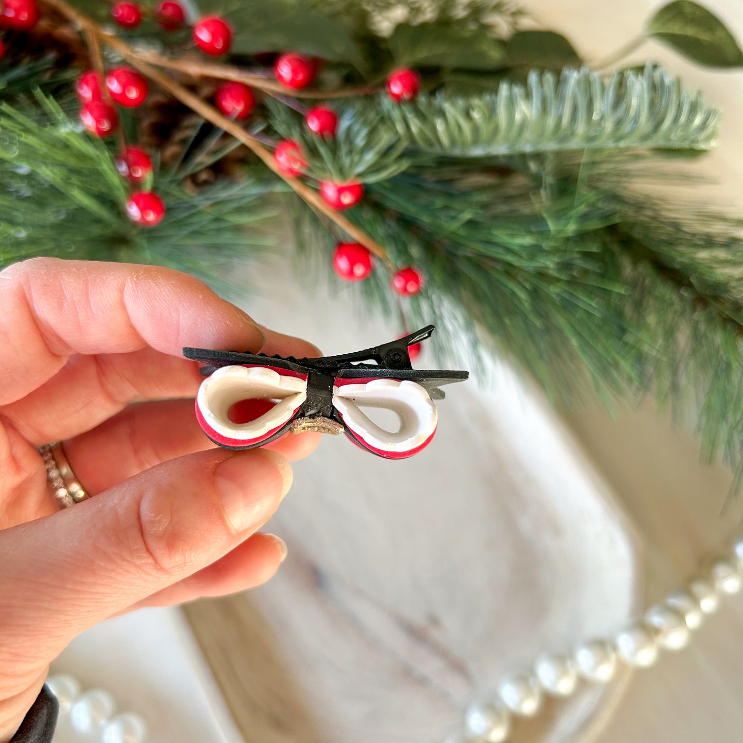 Christmas Santa Hair Bow