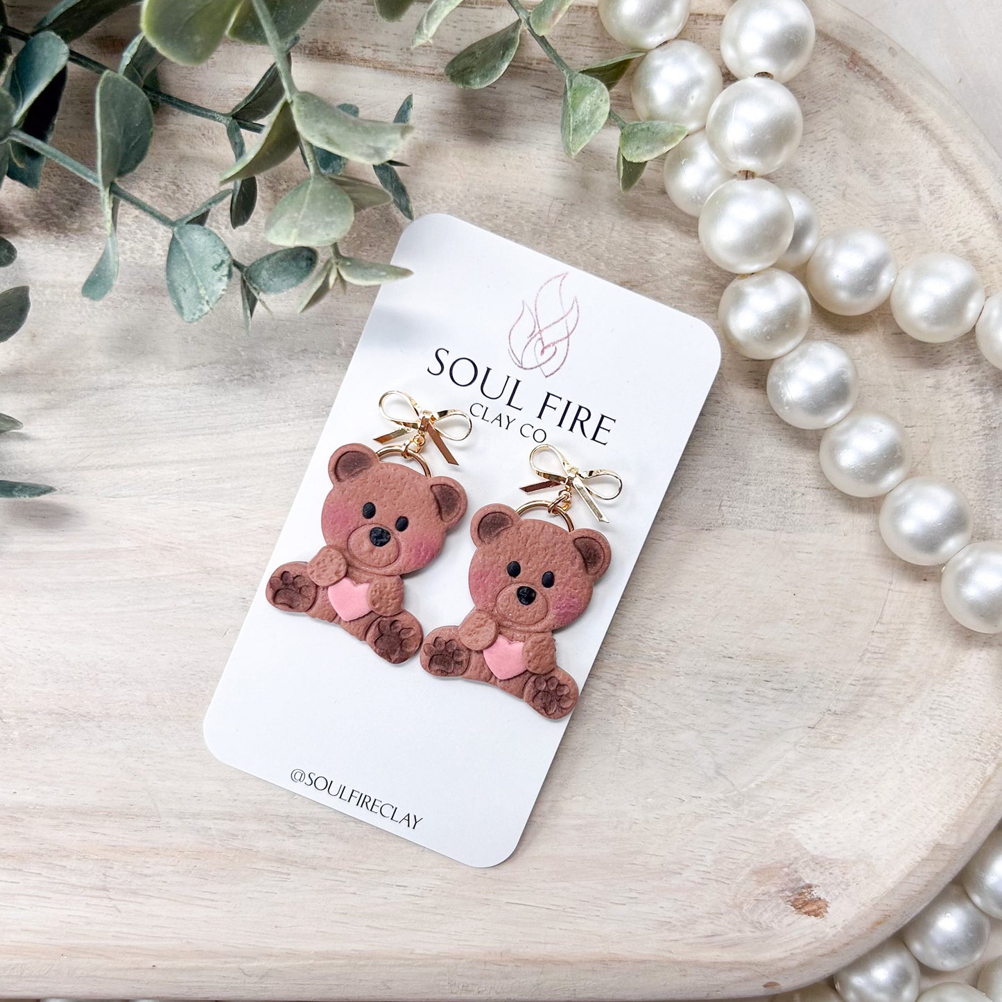 Love Bear Statement Earrings