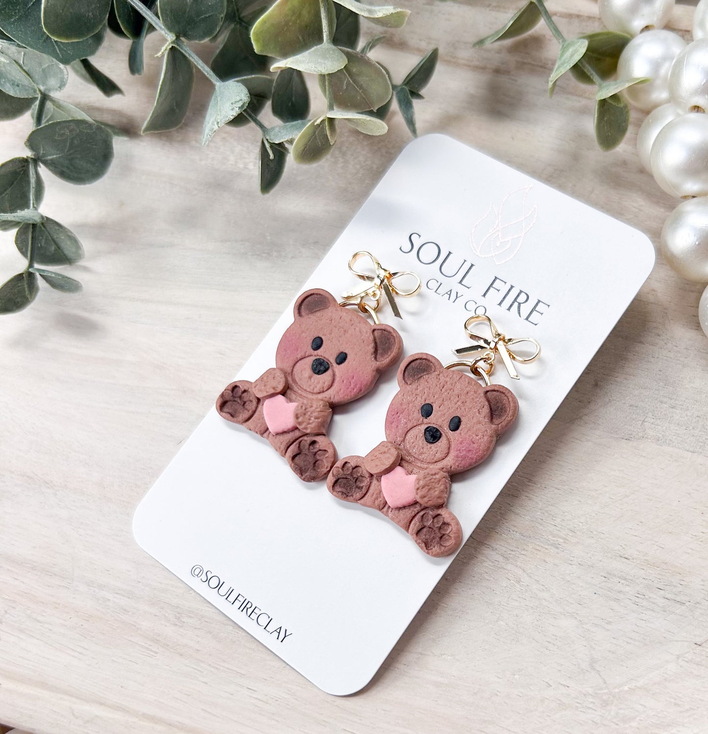 Love Bear Statement Earrings