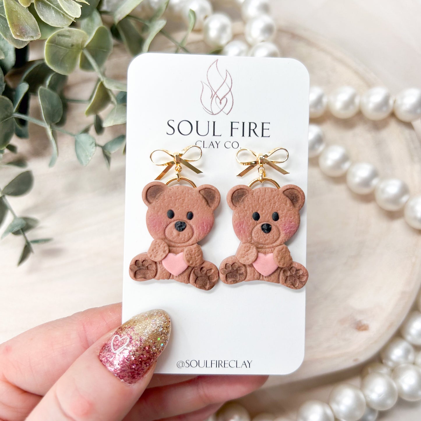 Love Bear Statement Earrings