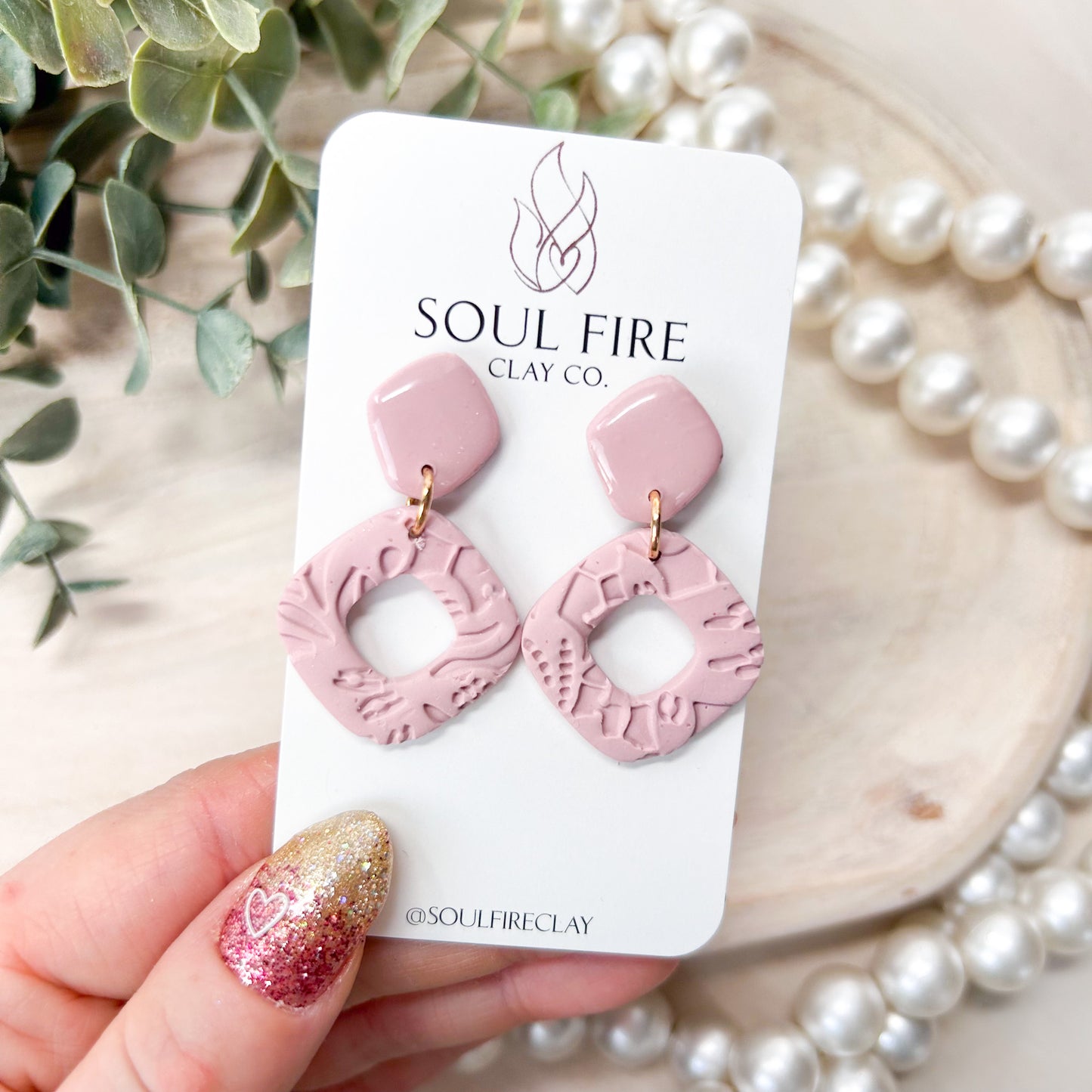 Lace Diamond Statement Earrings