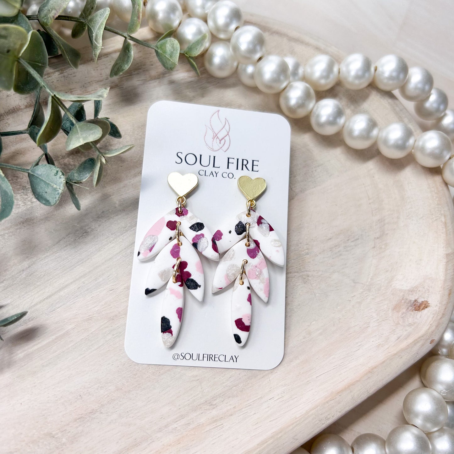 Tarazo Leaf Drop Statement Earrings