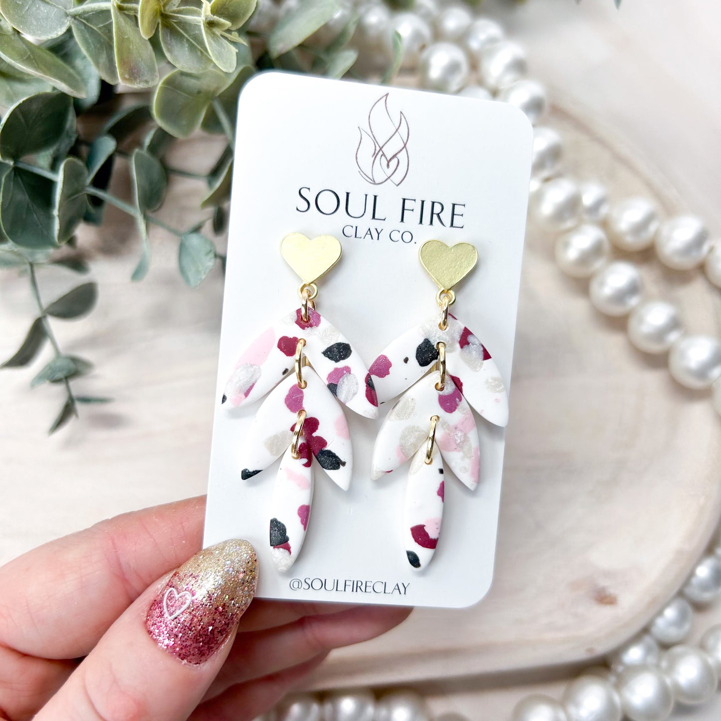 Tarazo Leaf Drop Statement Earrings