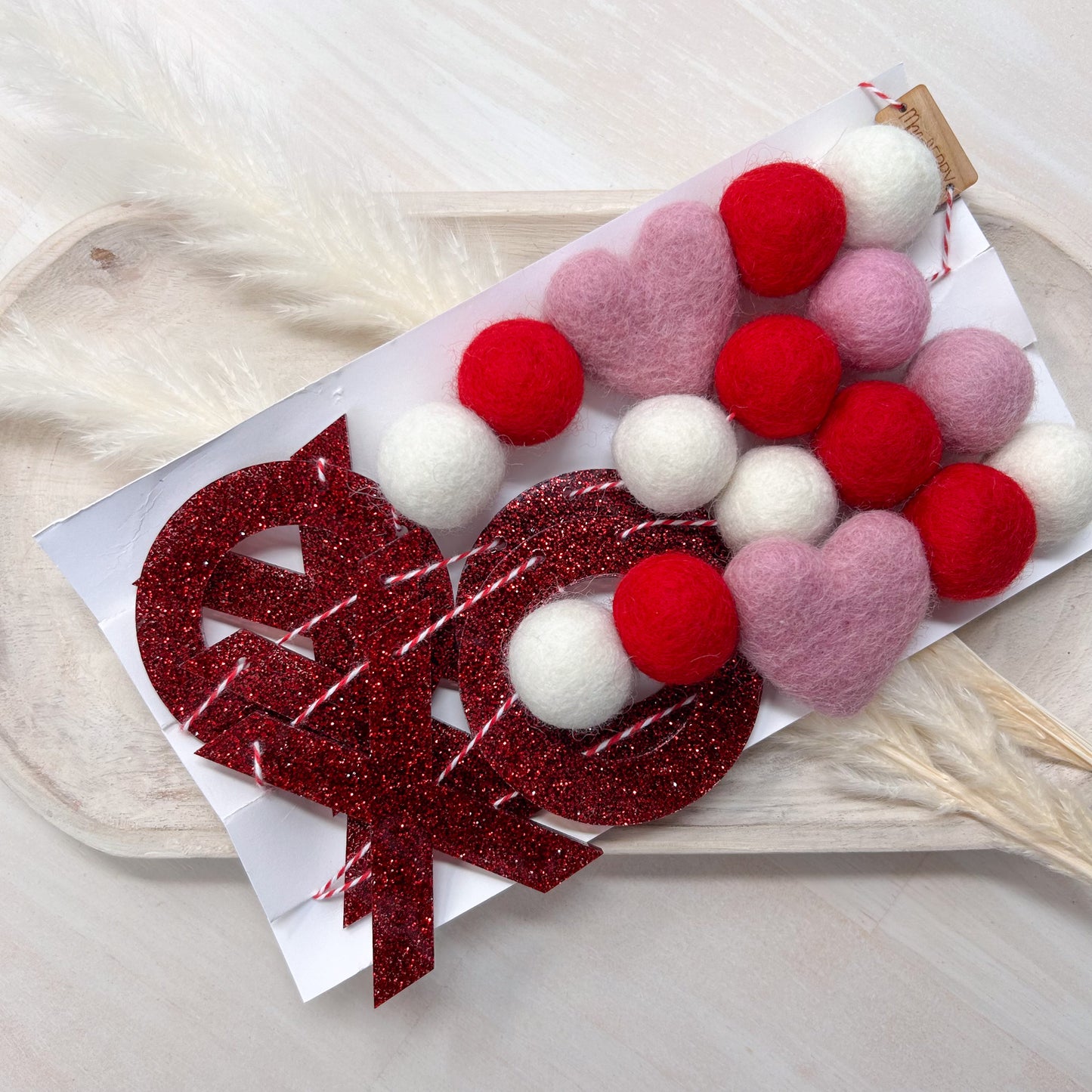XOXO Felt Garland