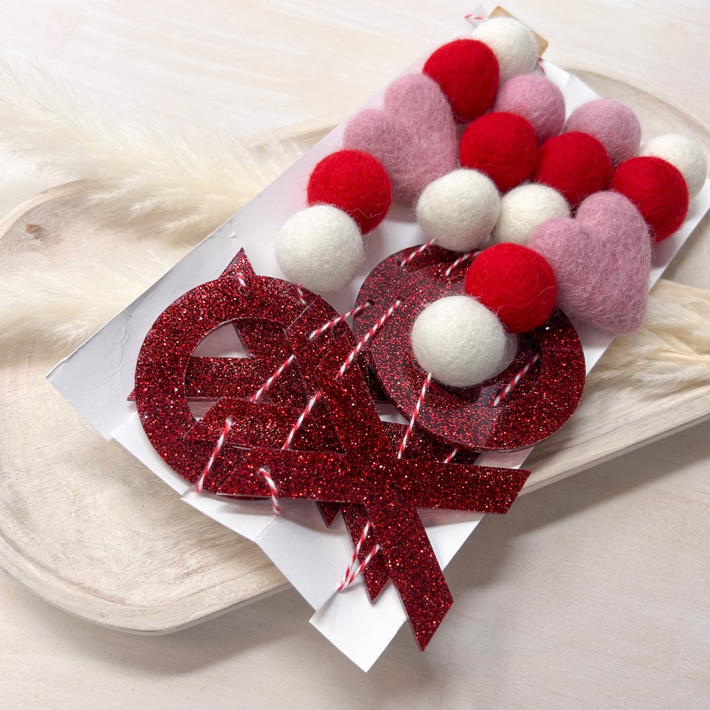 XOXO Felt Garland