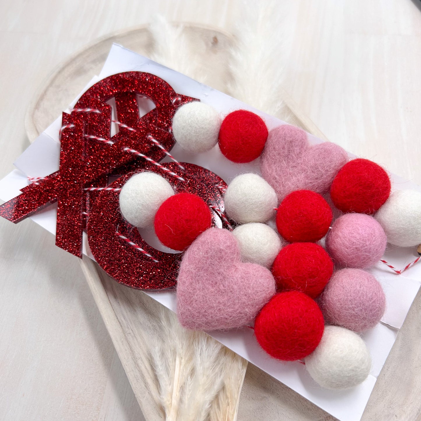 XOXO Felt Garland
