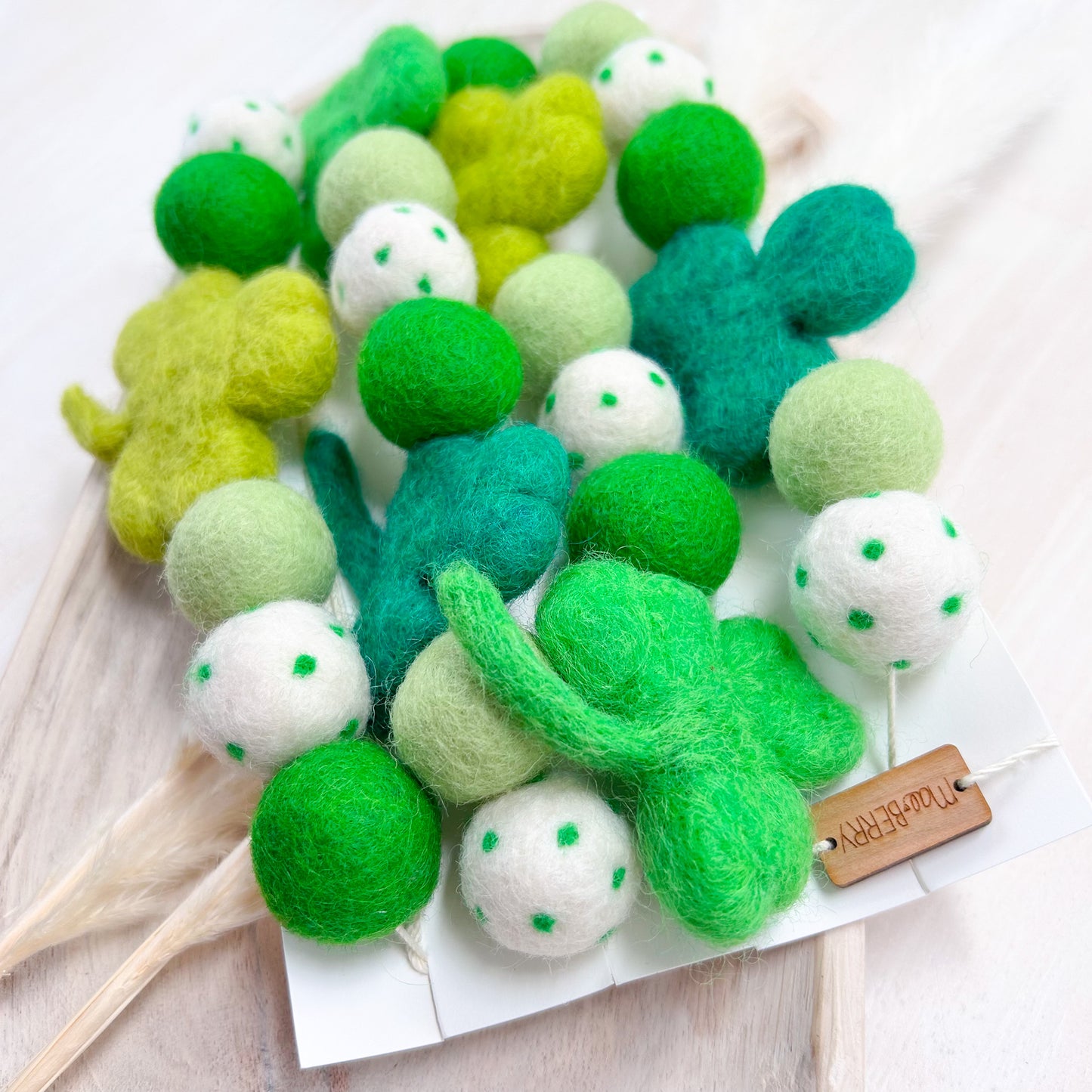 Clover Fields Felt Garland