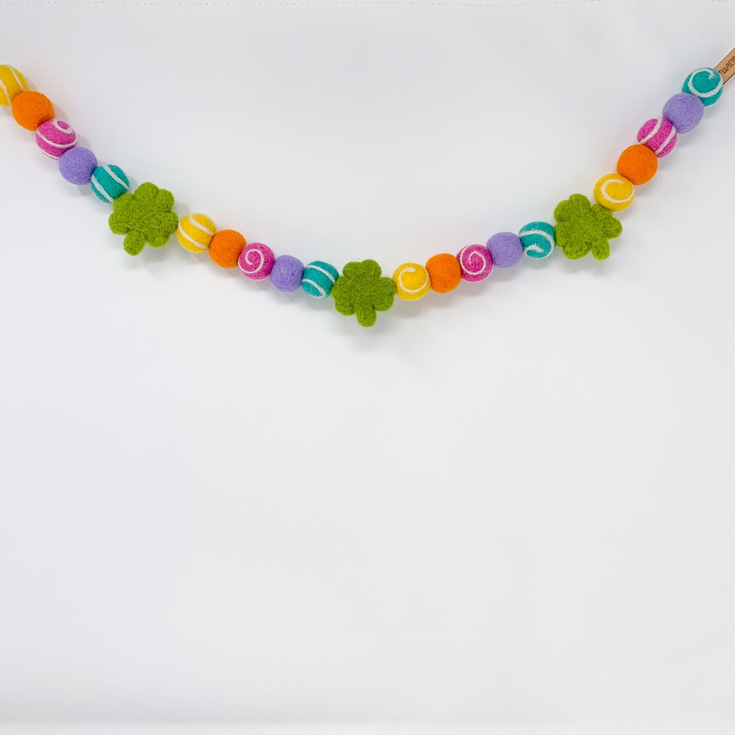 Rainbow Clovers Felt Garland