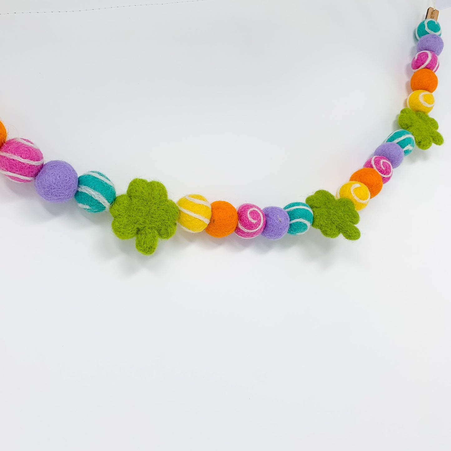 Rainbow Clovers Felt Garland