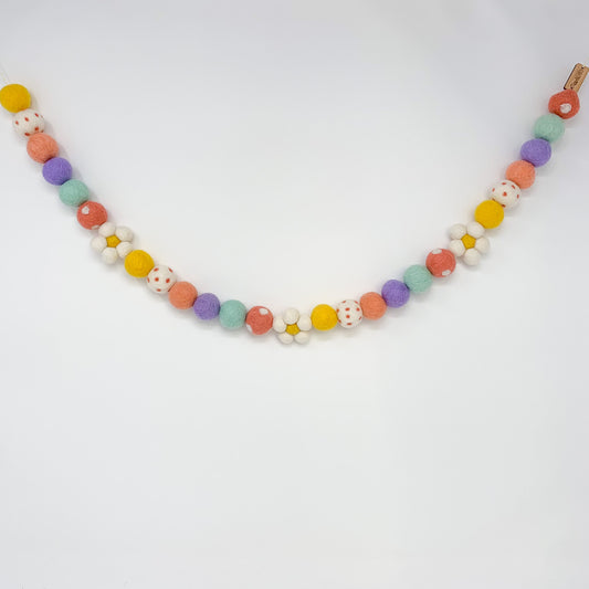 Wild Flowers Felt Garland