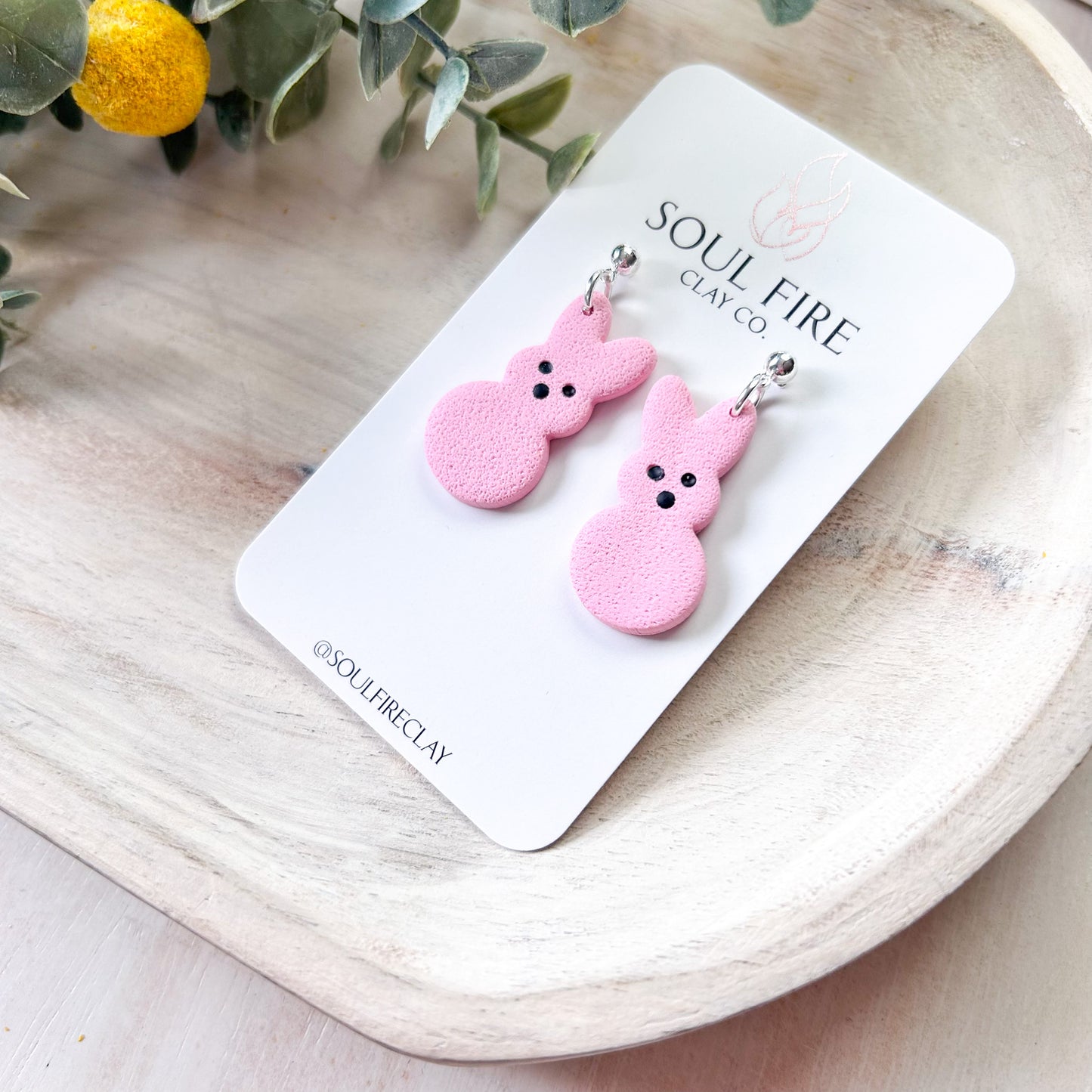 Bunny Peep Statement Earrings