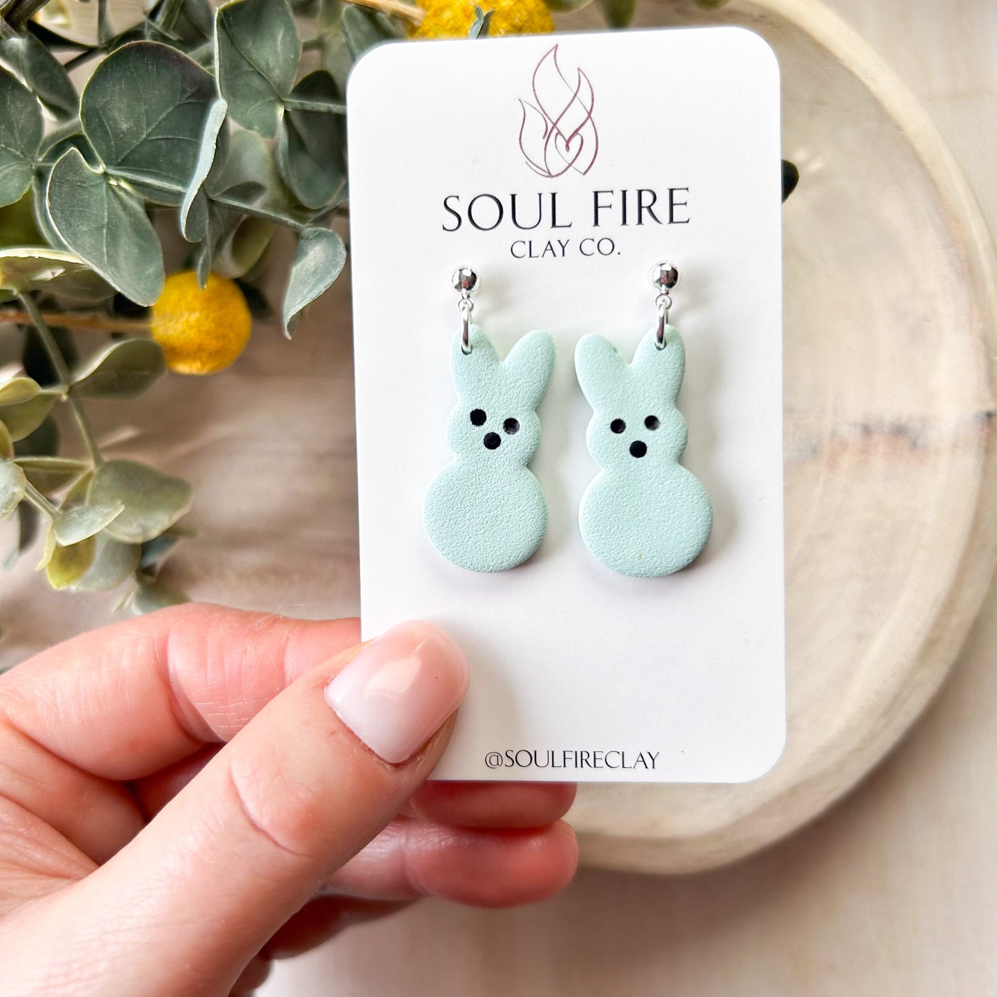 Bunny Peep Statement Earrings