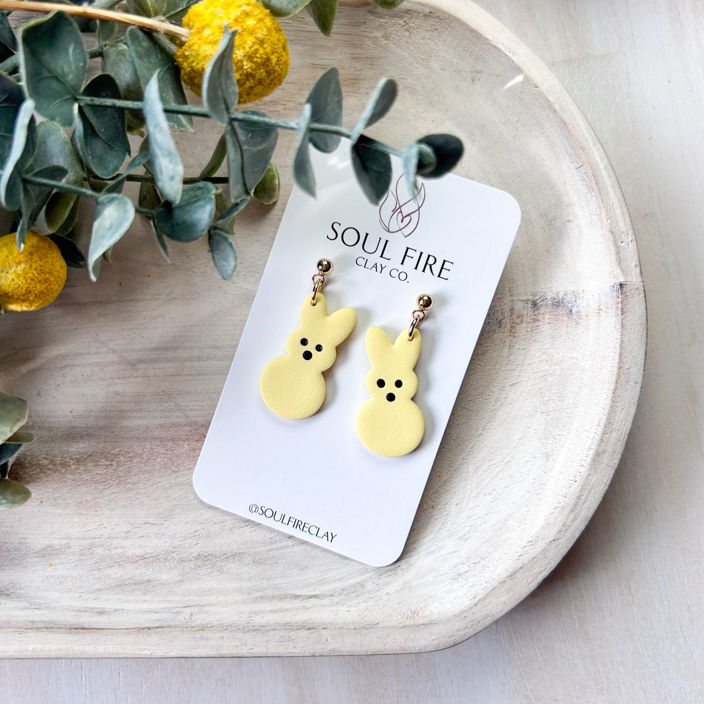 Bunny Peep Statement Earrings