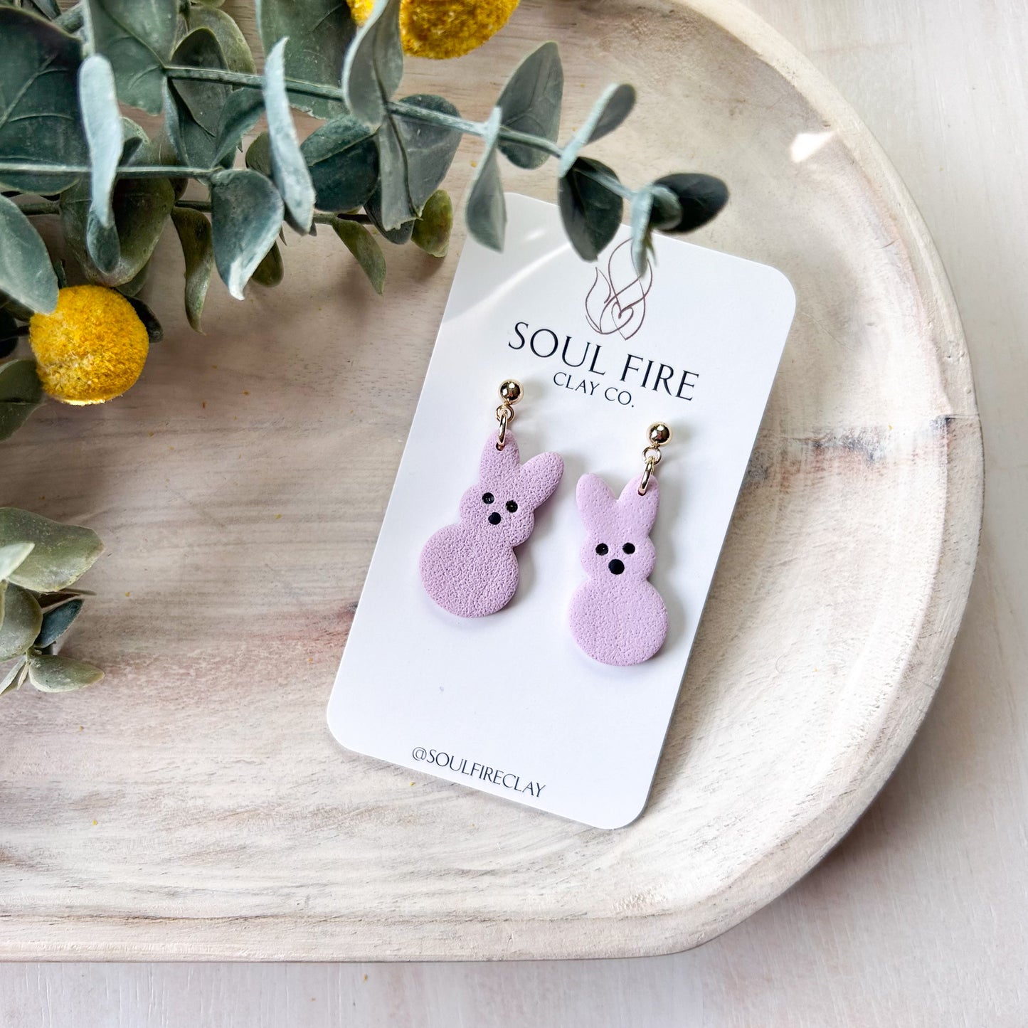 Bunny Peep Statement Earrings