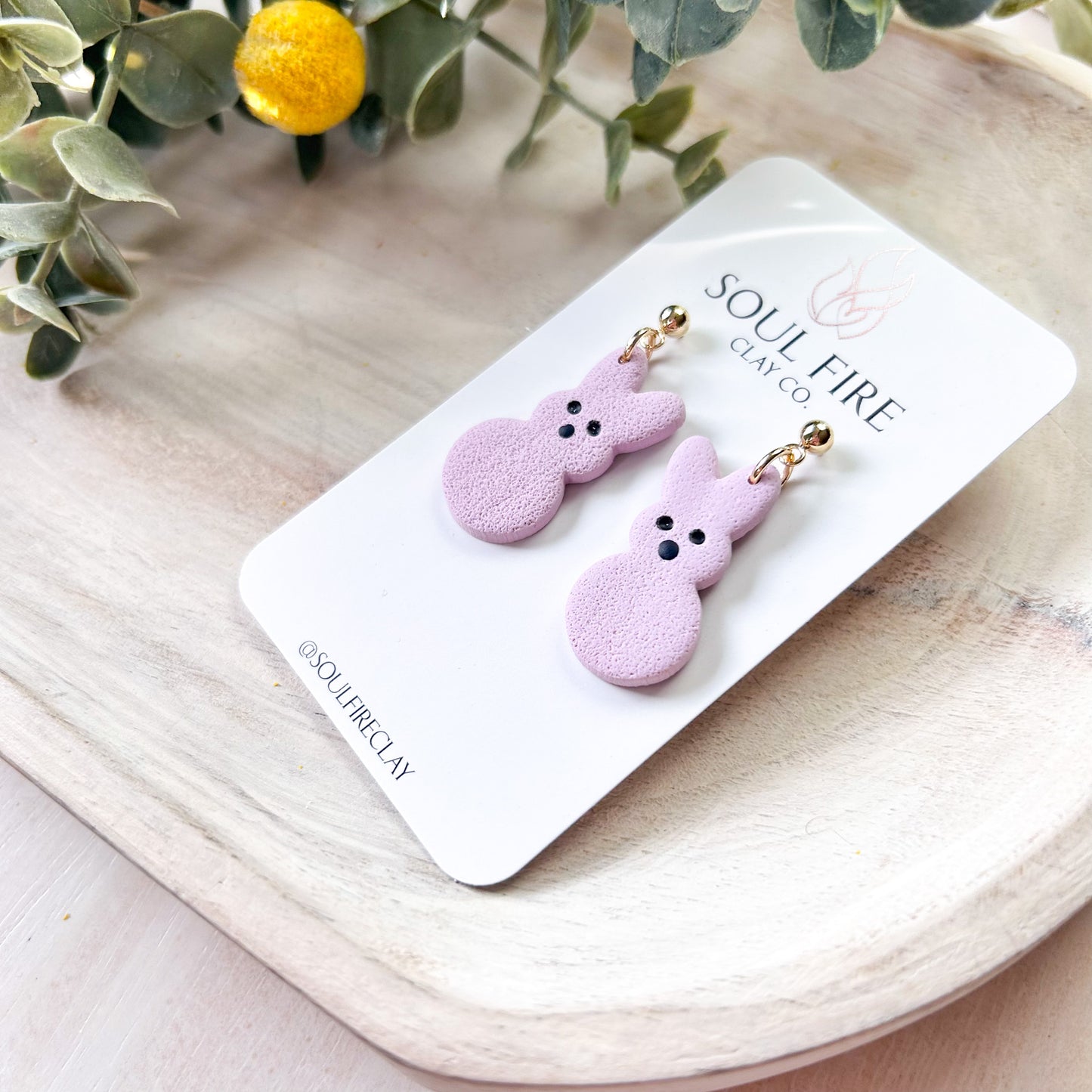 Bunny Peep Statement Earrings