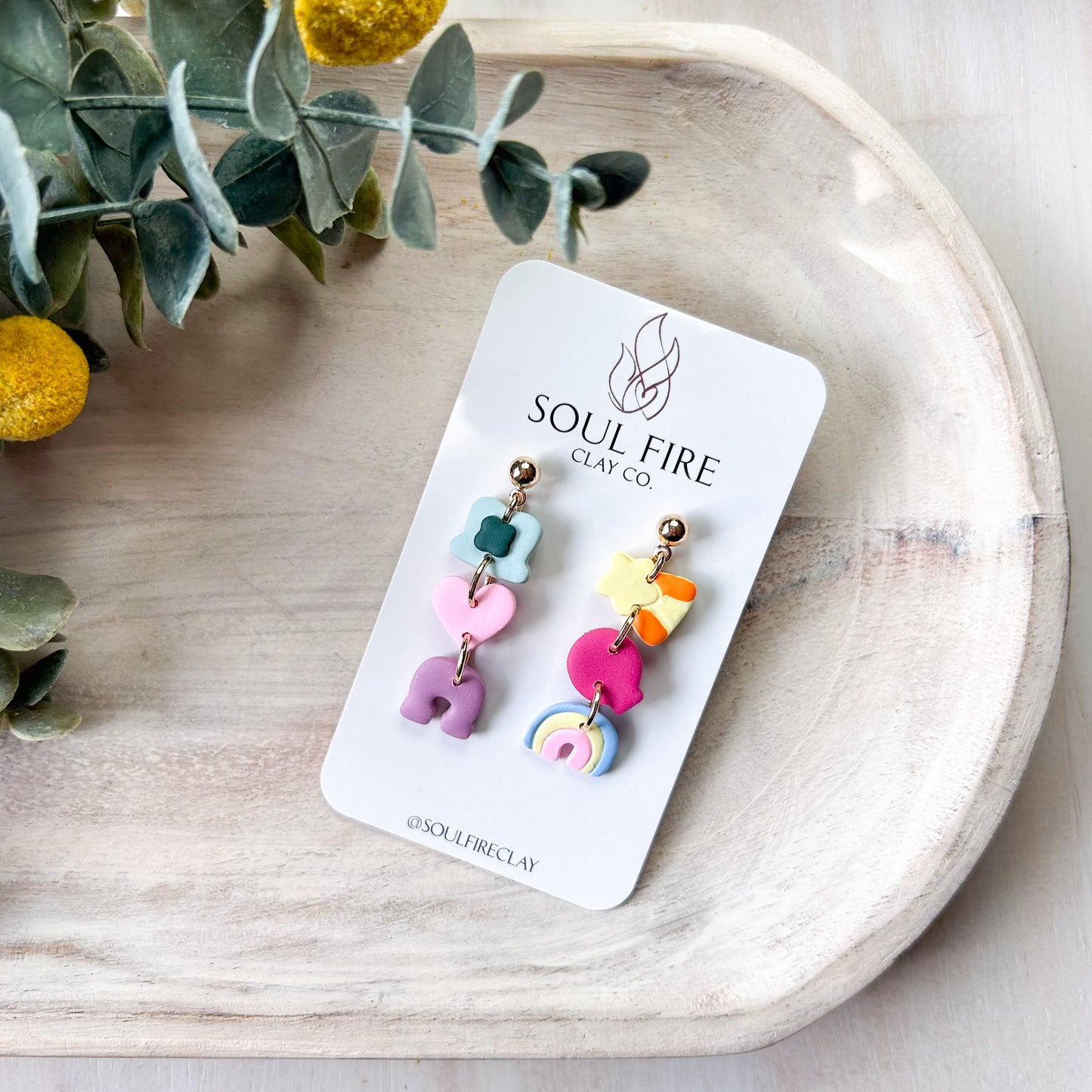 Lucky Charms Dangle Statement Earrings