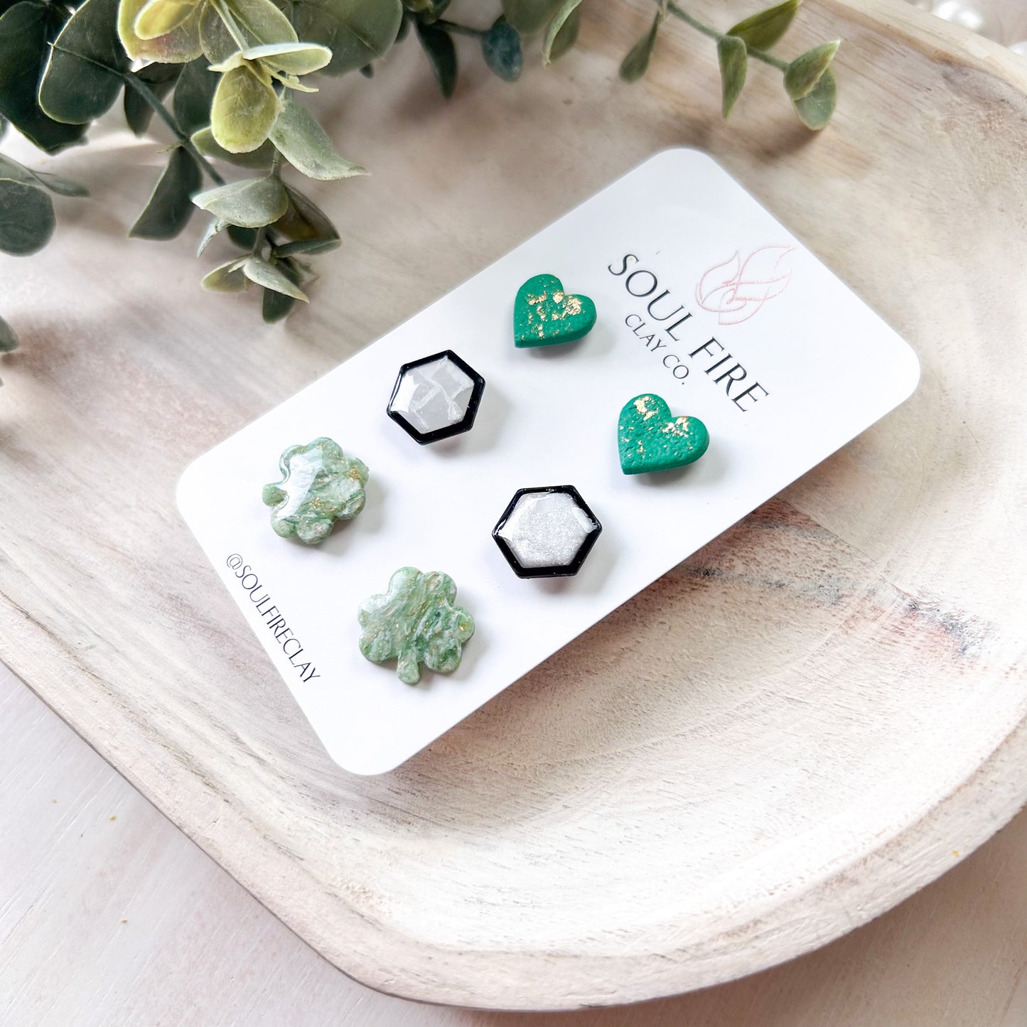 St. Patrick's Day Stud Pack Statement Earrings