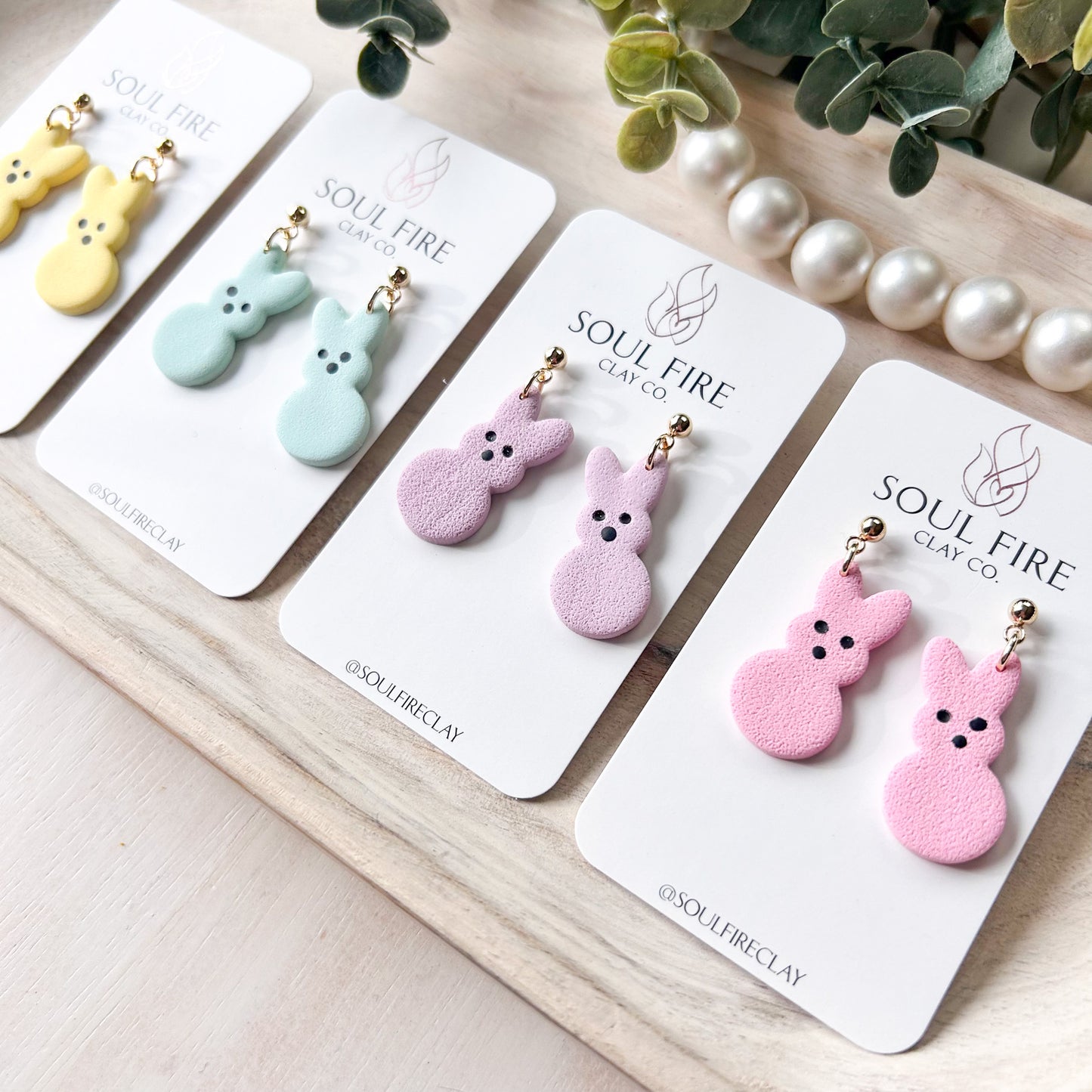 Bunny Peep Statement Earrings