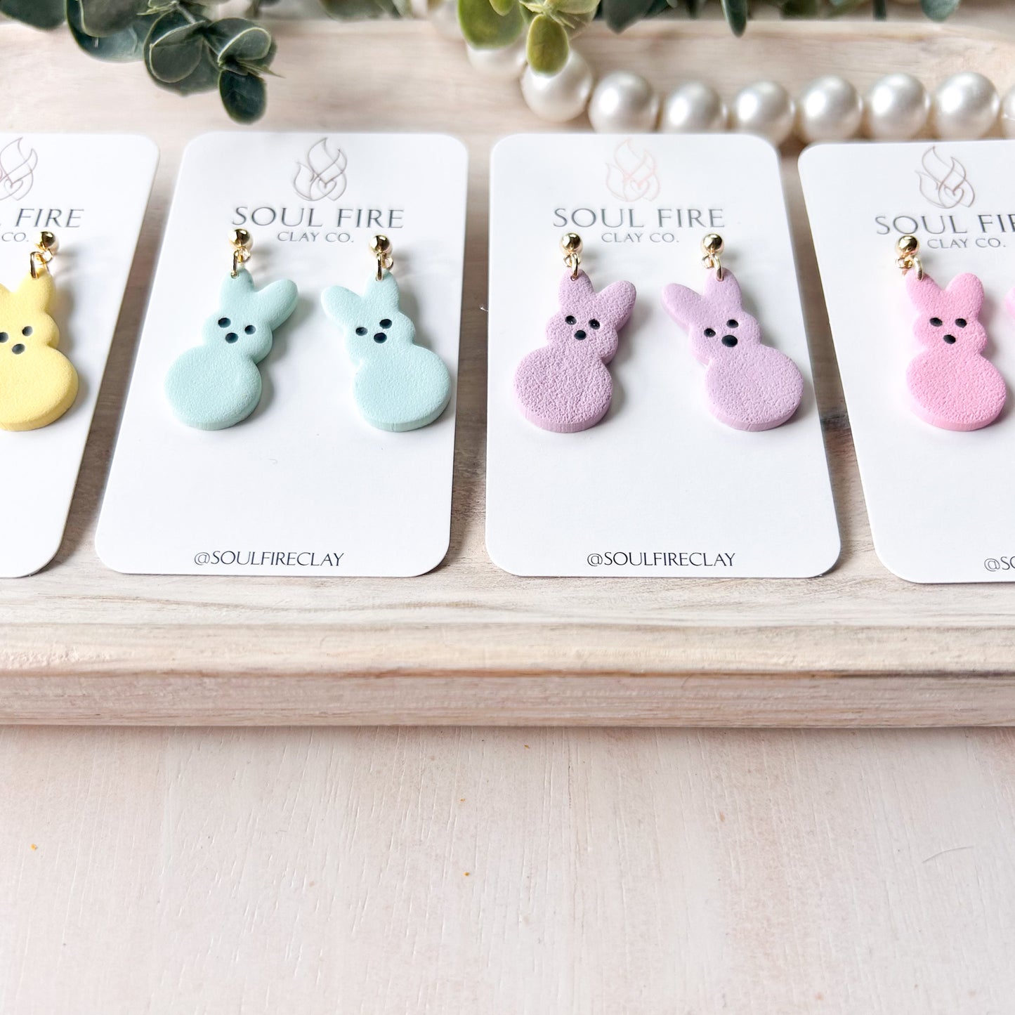 Bunny Peep Statement Earrings