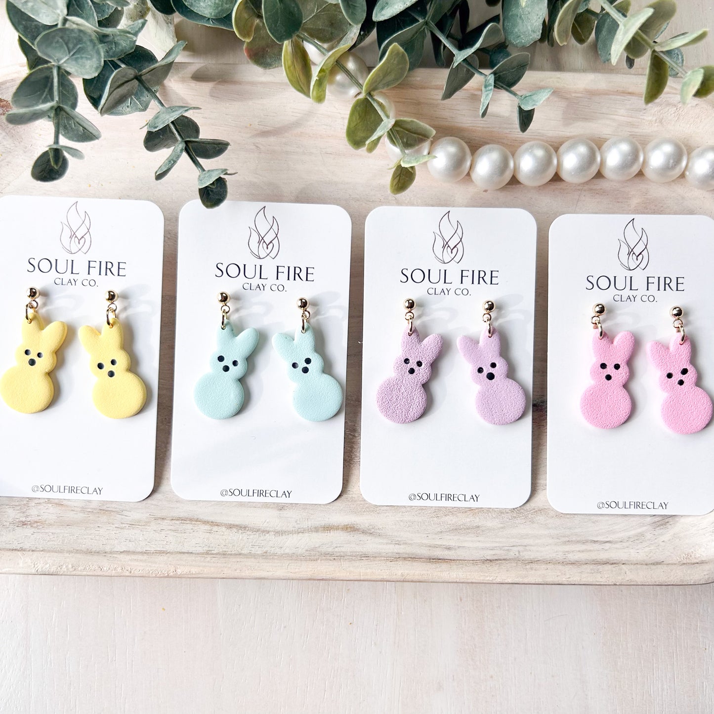 Bunny Peep Statement Earrings
