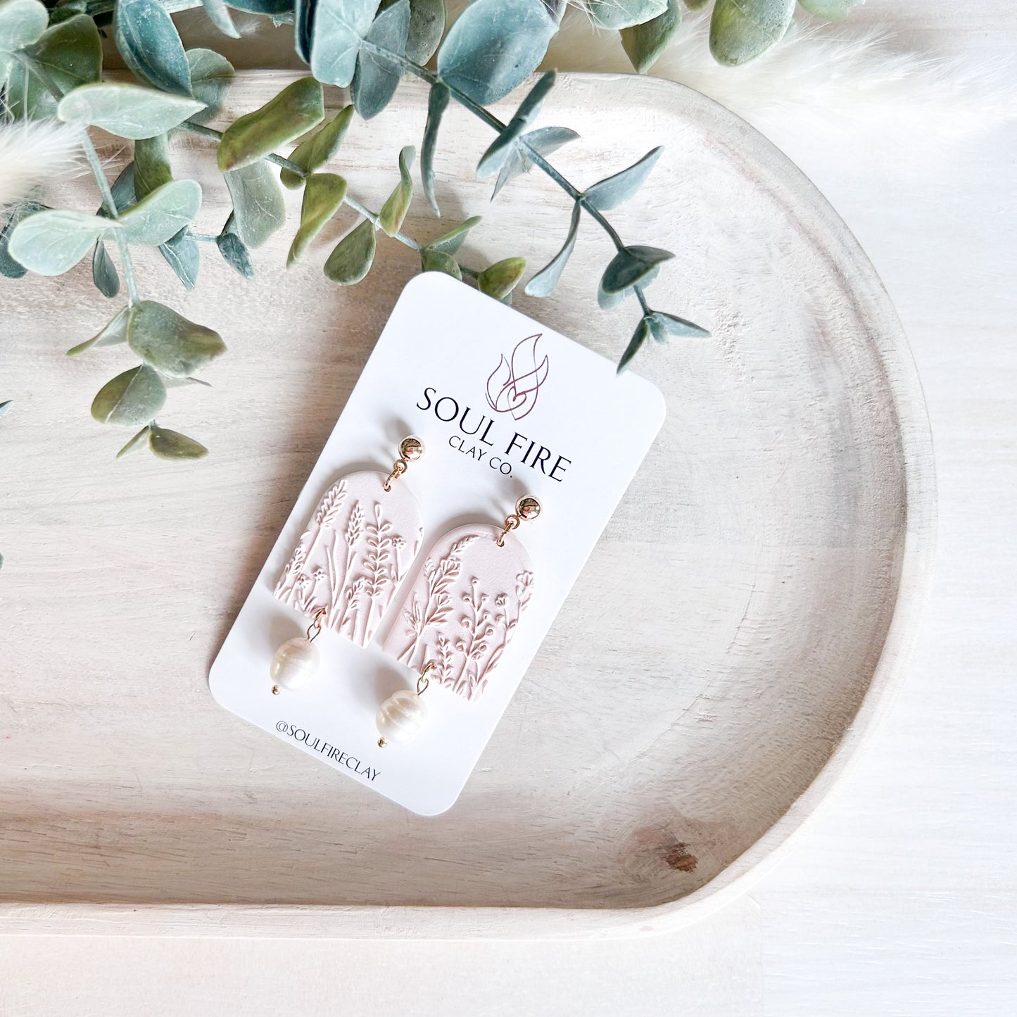 Spring Wild Flower Fields Statement Earrings