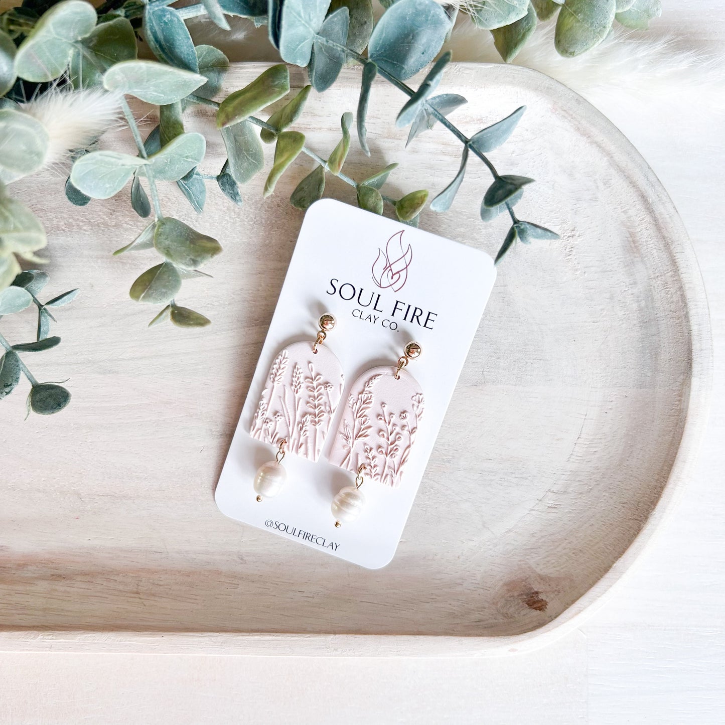 Spring Wild Flower Fields Statement Earrings