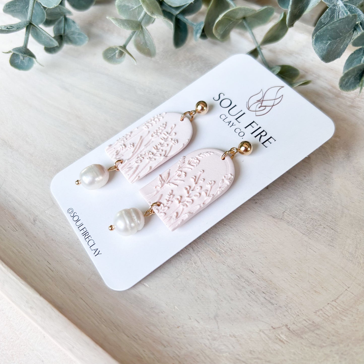 Spring Wild Flower Fields Statement Earrings