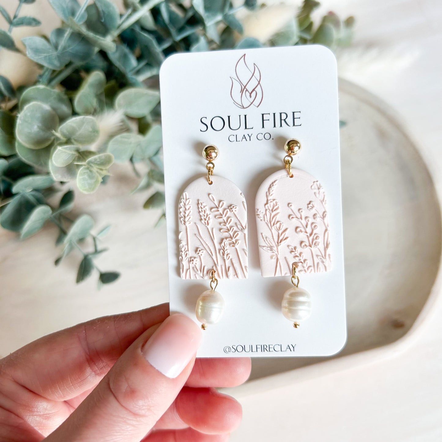 Spring Wild Flower Fields Statement Earrings