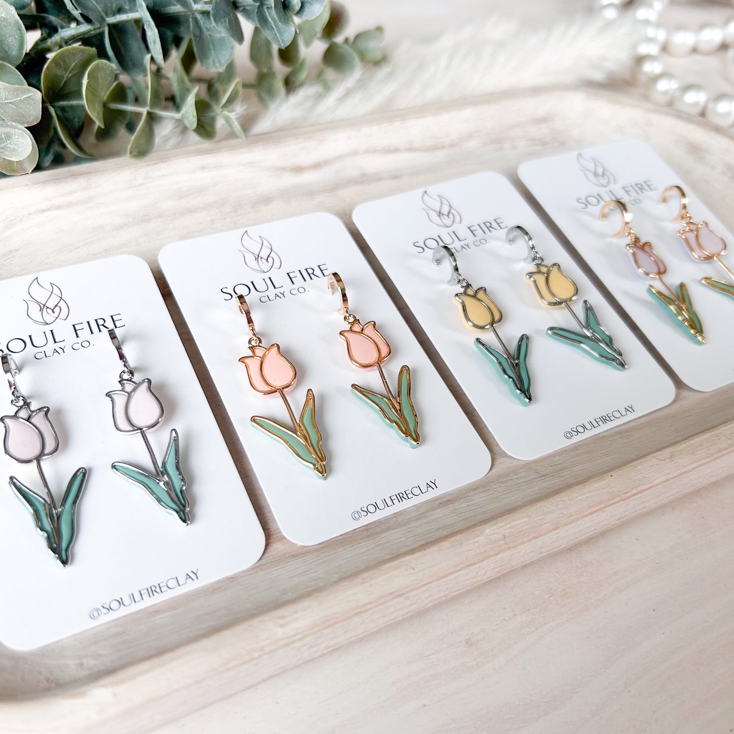 Tulip Statement Earrings