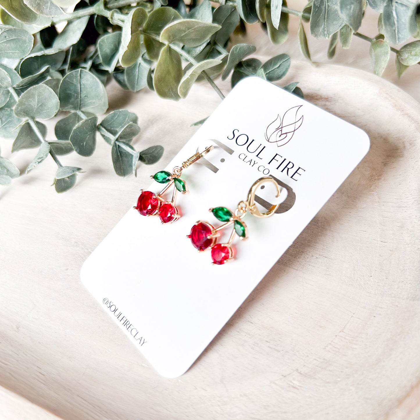 Cherry Statement Earrings