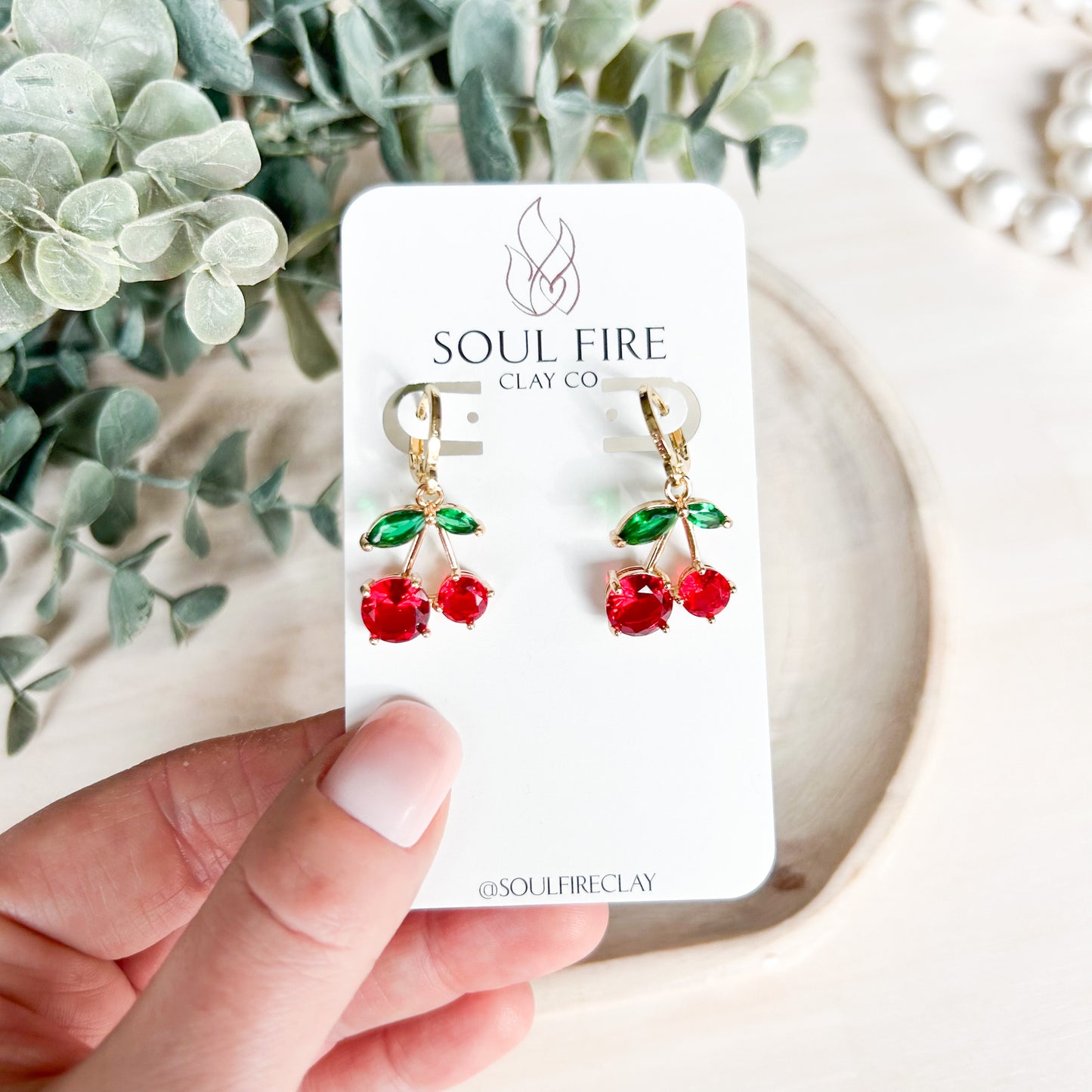 Cherry Statement Earrings