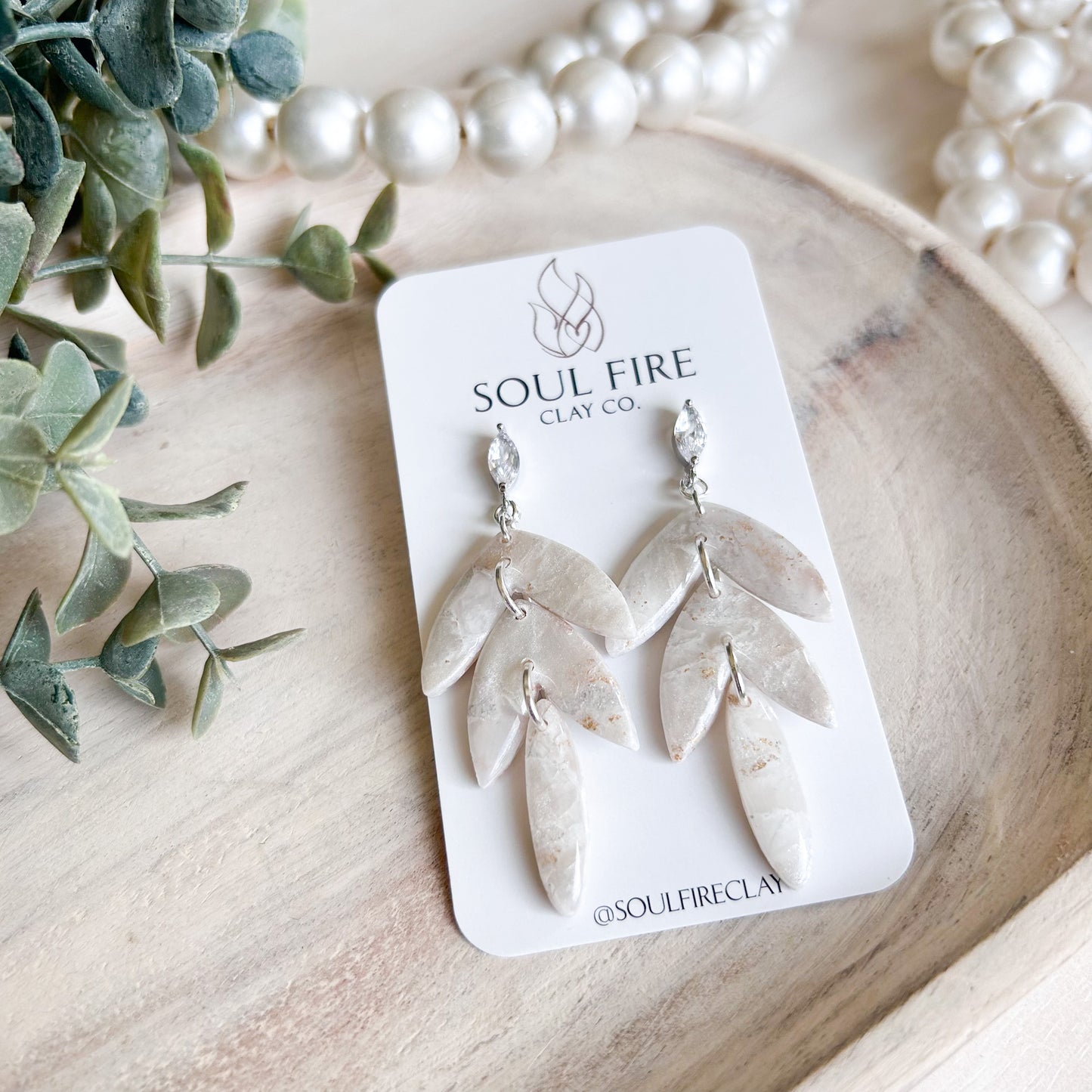 Eloise - Bridgerton Collection - Marbled Statement Earrings