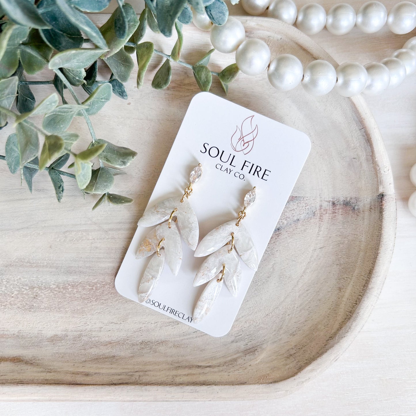 Eloise - Bridgerton Collection - Marbled Statement Earrings