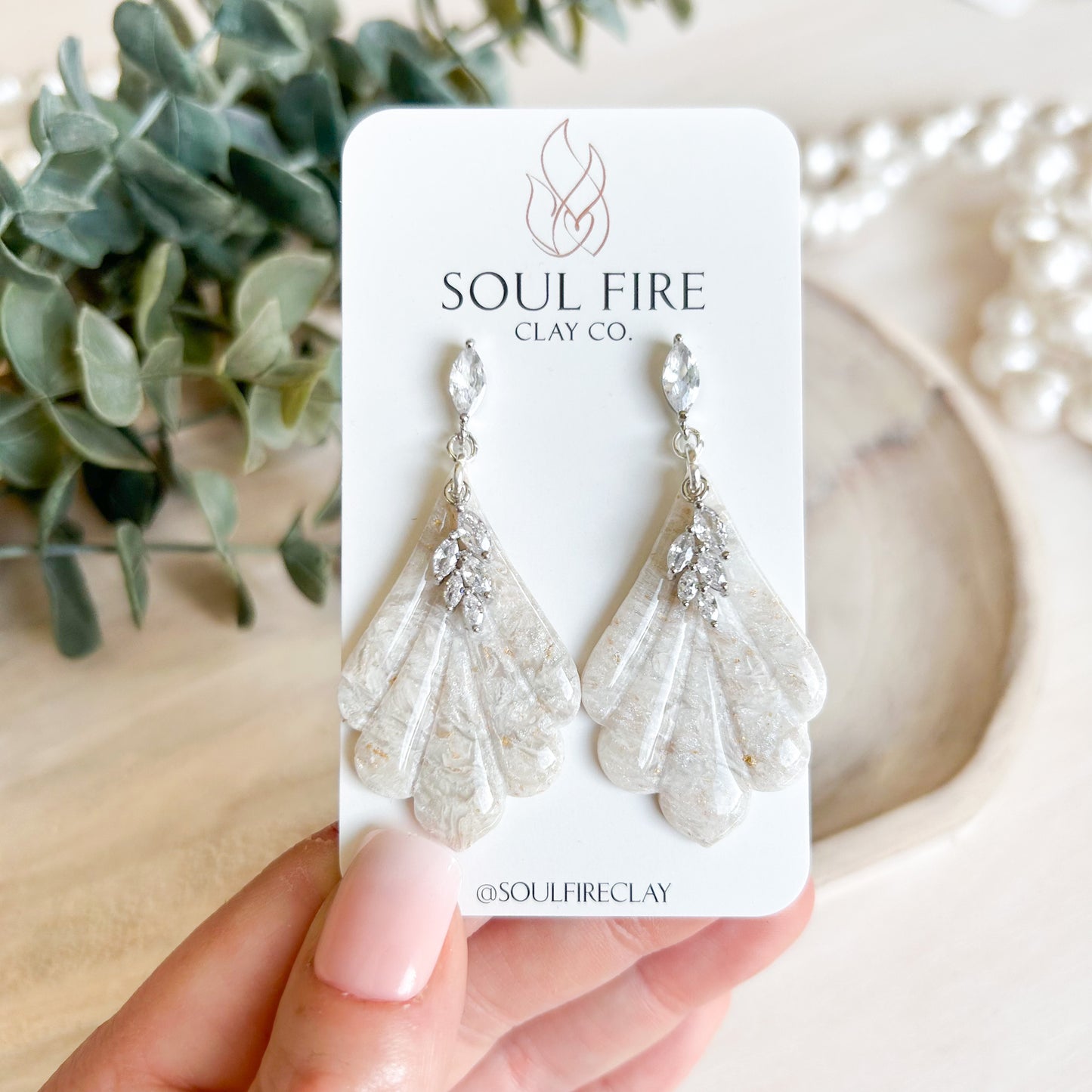Violet - Bridgerton Collection - Marbled Statement Earrings