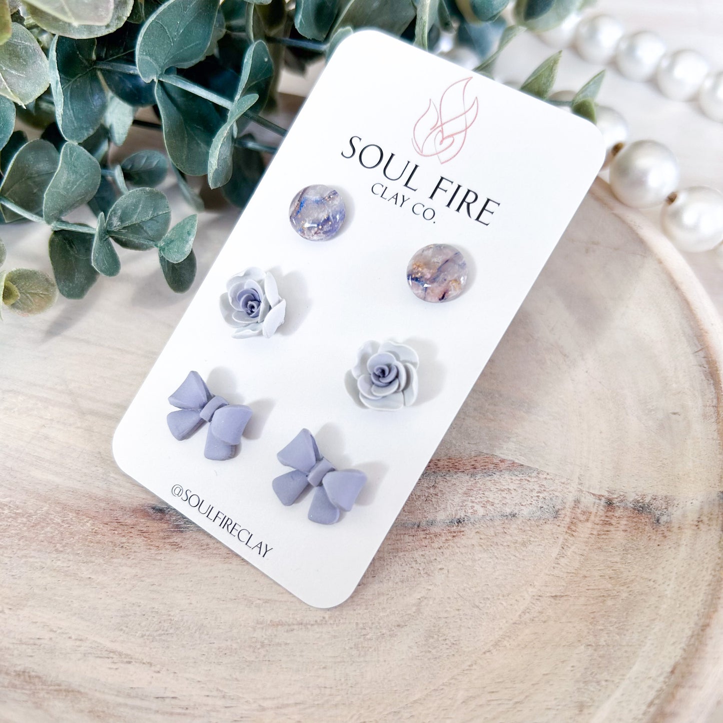 Stud Trio - Build your own set - Bridgerton Collection - READ ITEM DESCRIPTION