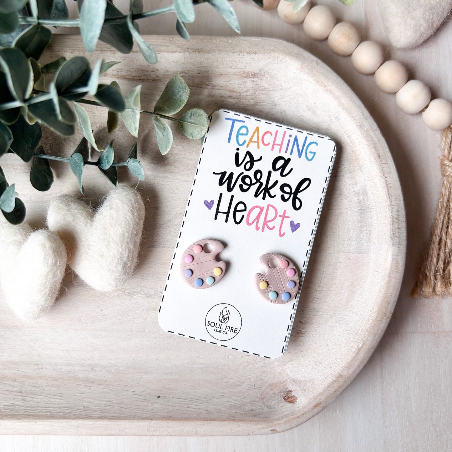 Educator Teacher Studs - Statement Earrings