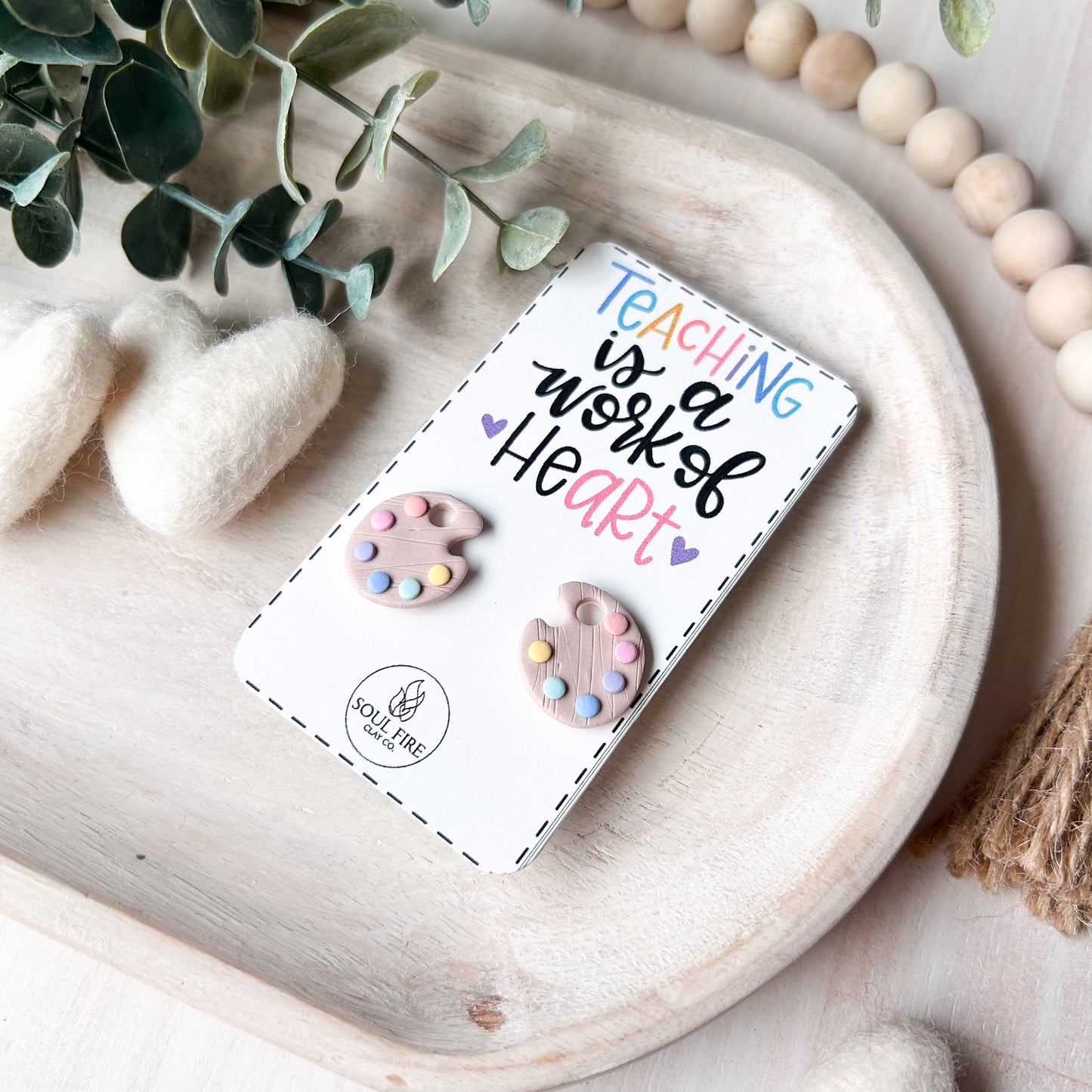 Educator Teacher Studs - Statement Earrings