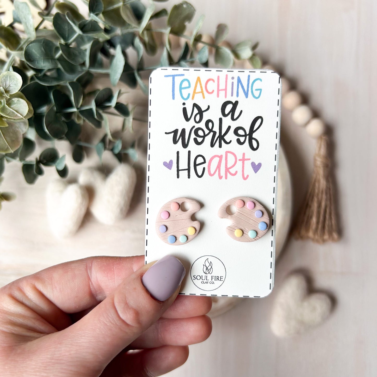 Educator Teacher Studs - Statement Earrings