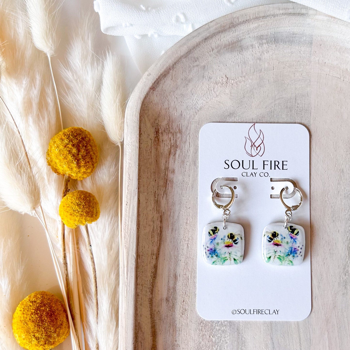 Bumblebee Statement Earrings