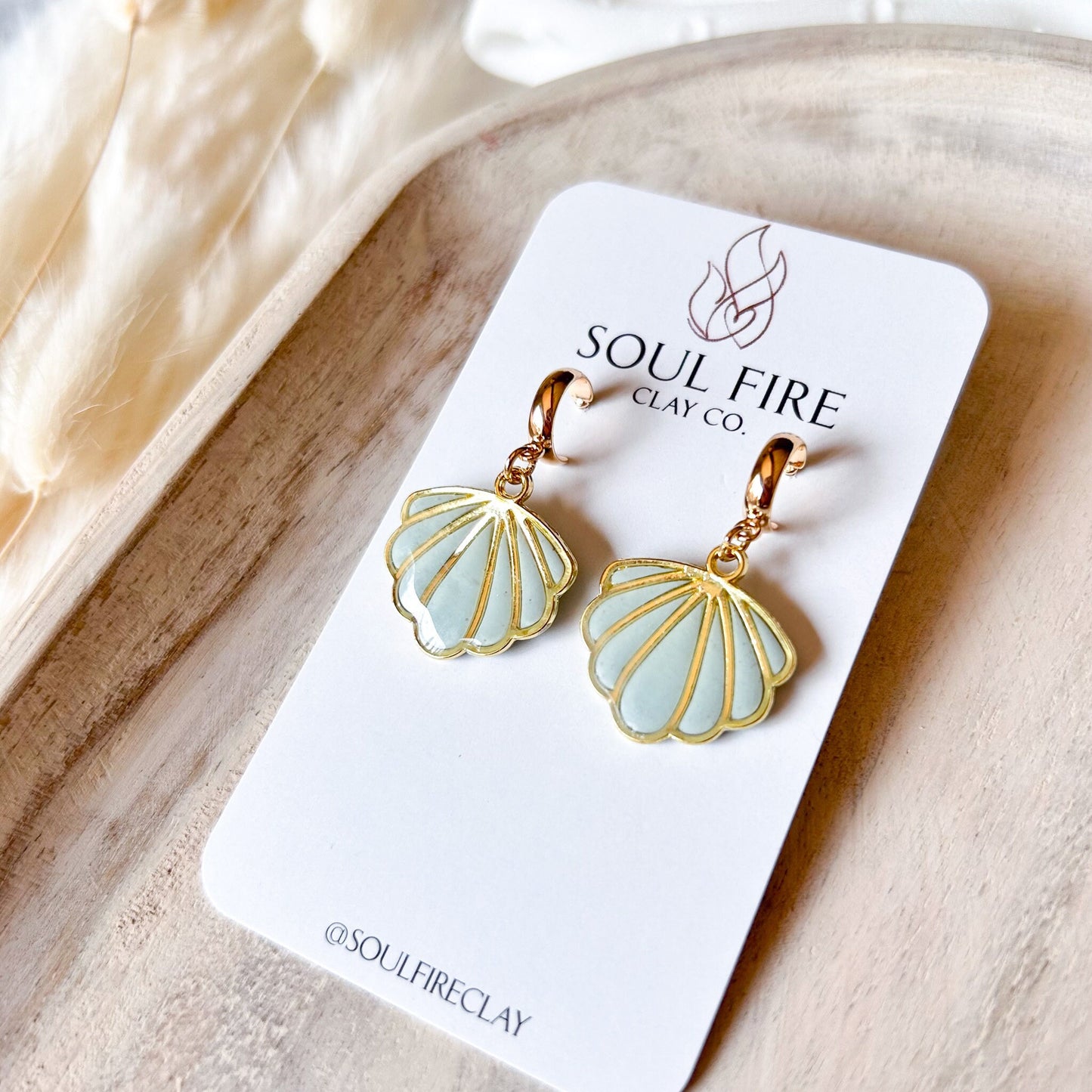 Seashell Statement Earrings
