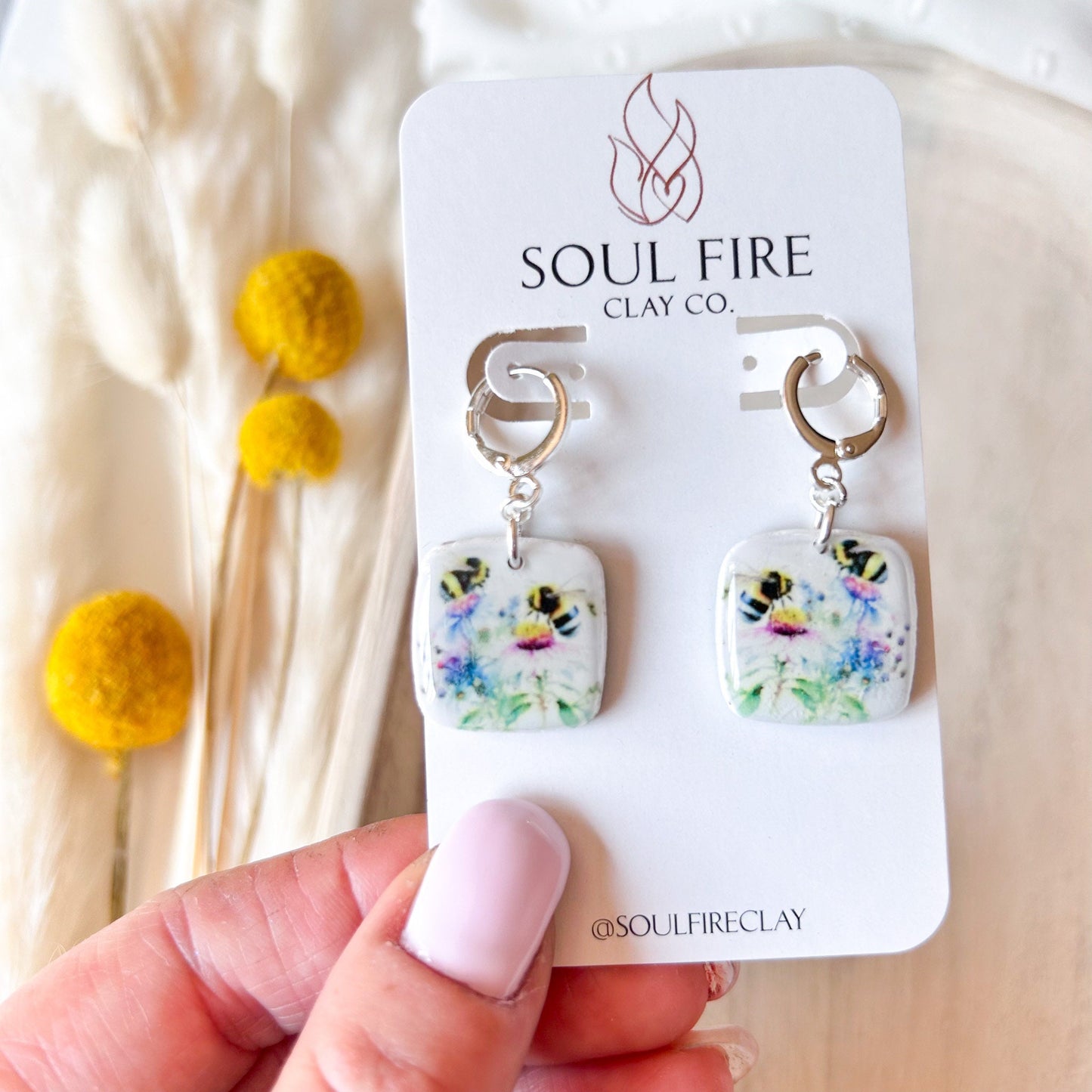 Bumblebee Statement Earrings