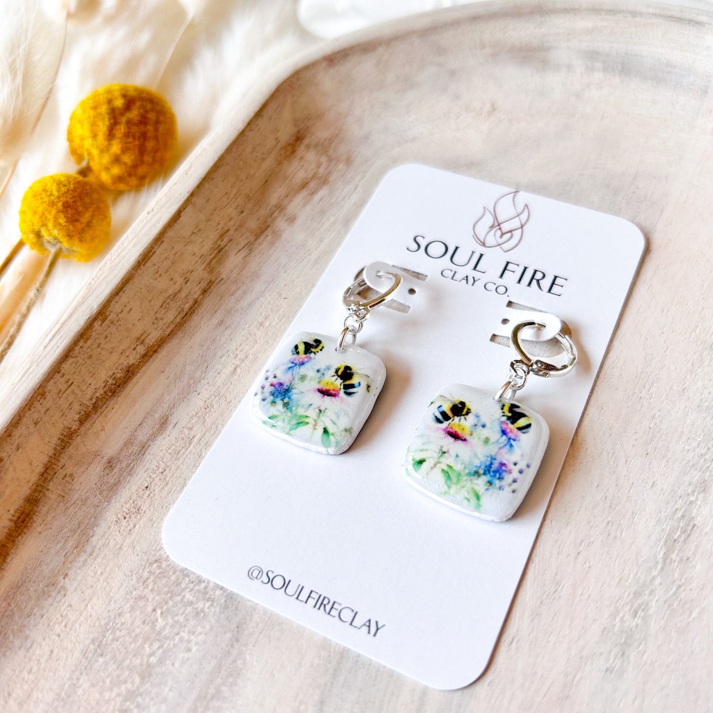 Bumblebee Statement Earrings