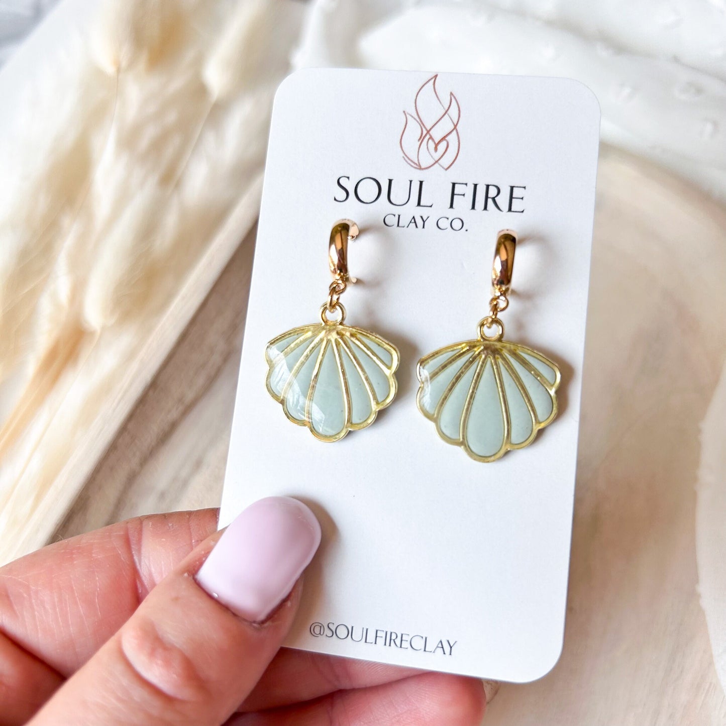 Seashell Statement Earrings
