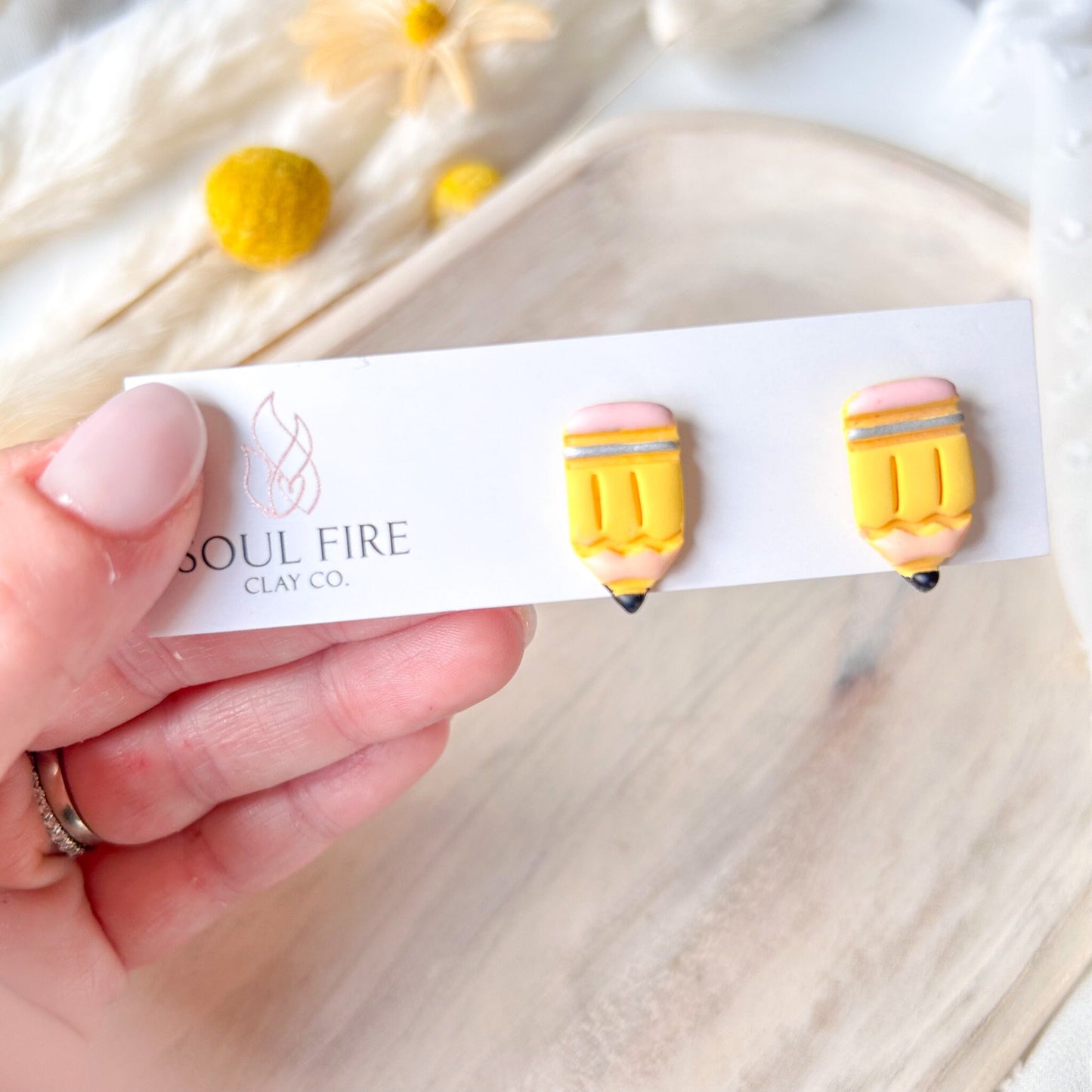 Pencil Stud statement Earrings
