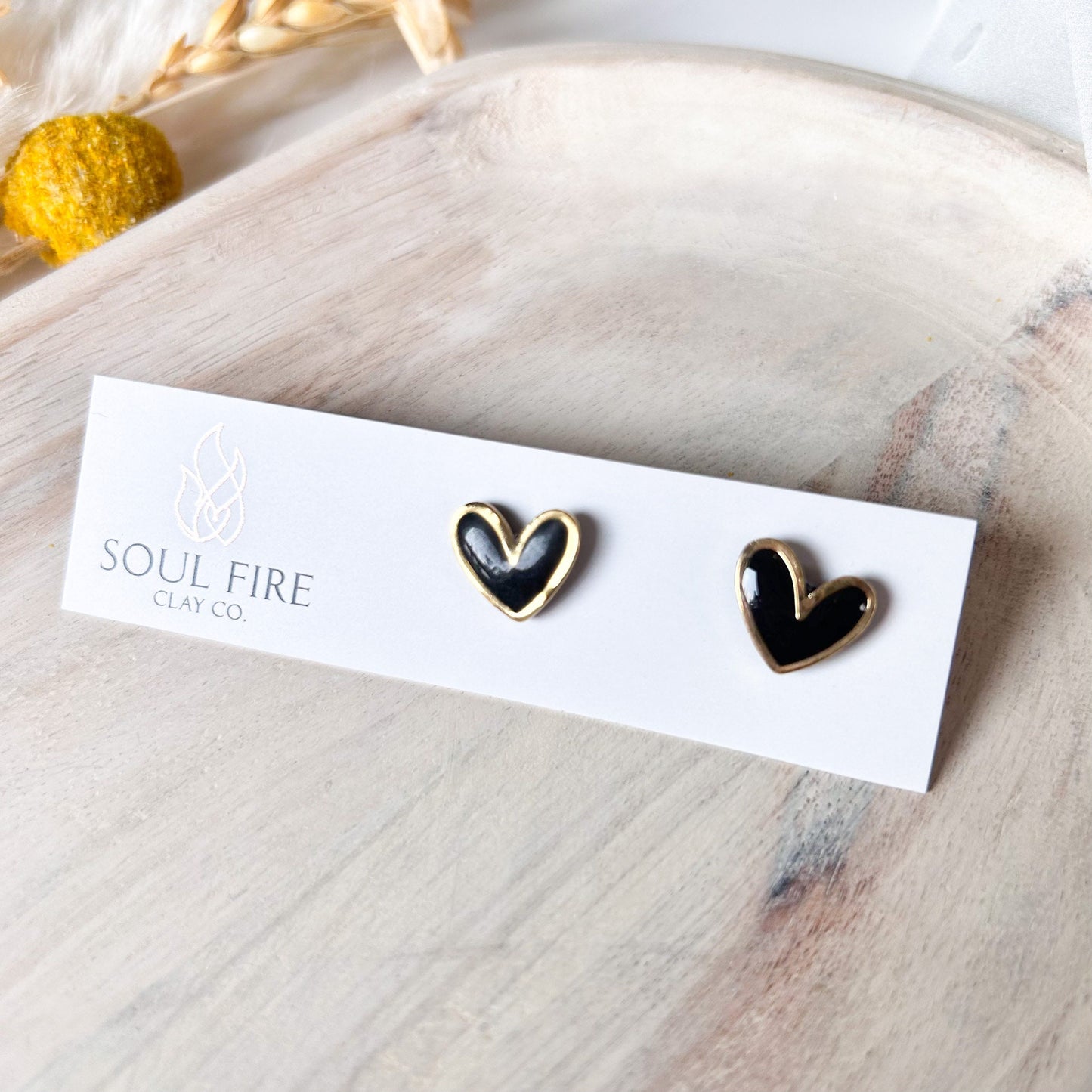 Heart Stud statement Earrings